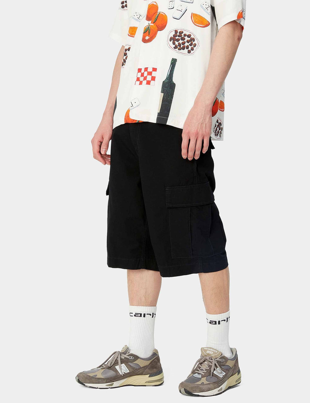 Regular Cargo Shorts - Black