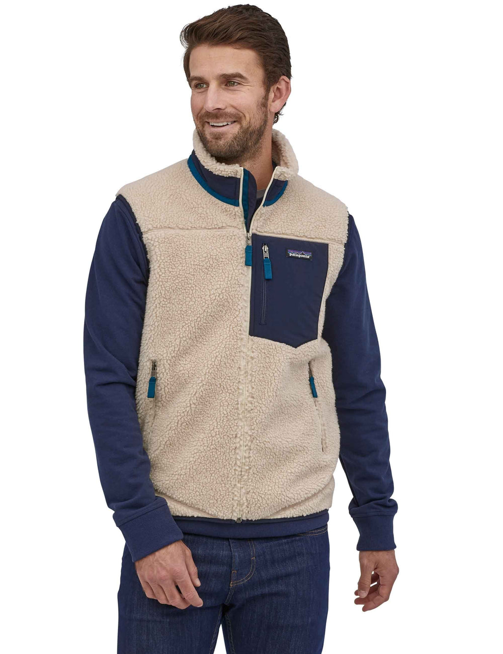 Classic Retro-X Fleece Vest - Natural