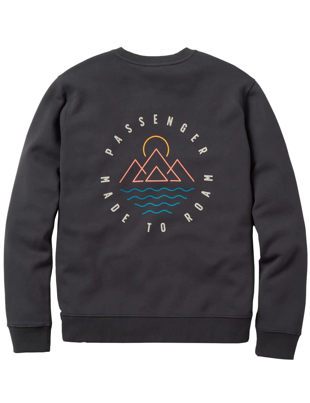 Escapism Recycled Cotton Crew Sweat - Faded Black