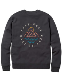 Escapism Recycled Cotton Crew Sweat - Faded Black