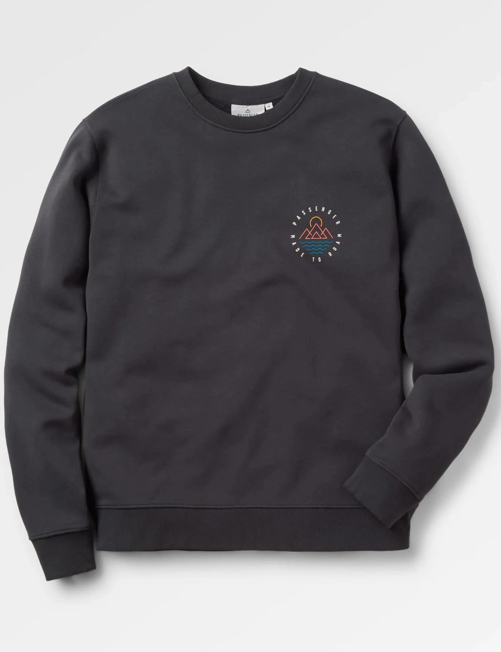 Escapism Recycled Cotton Crew Sweat - Faded Black