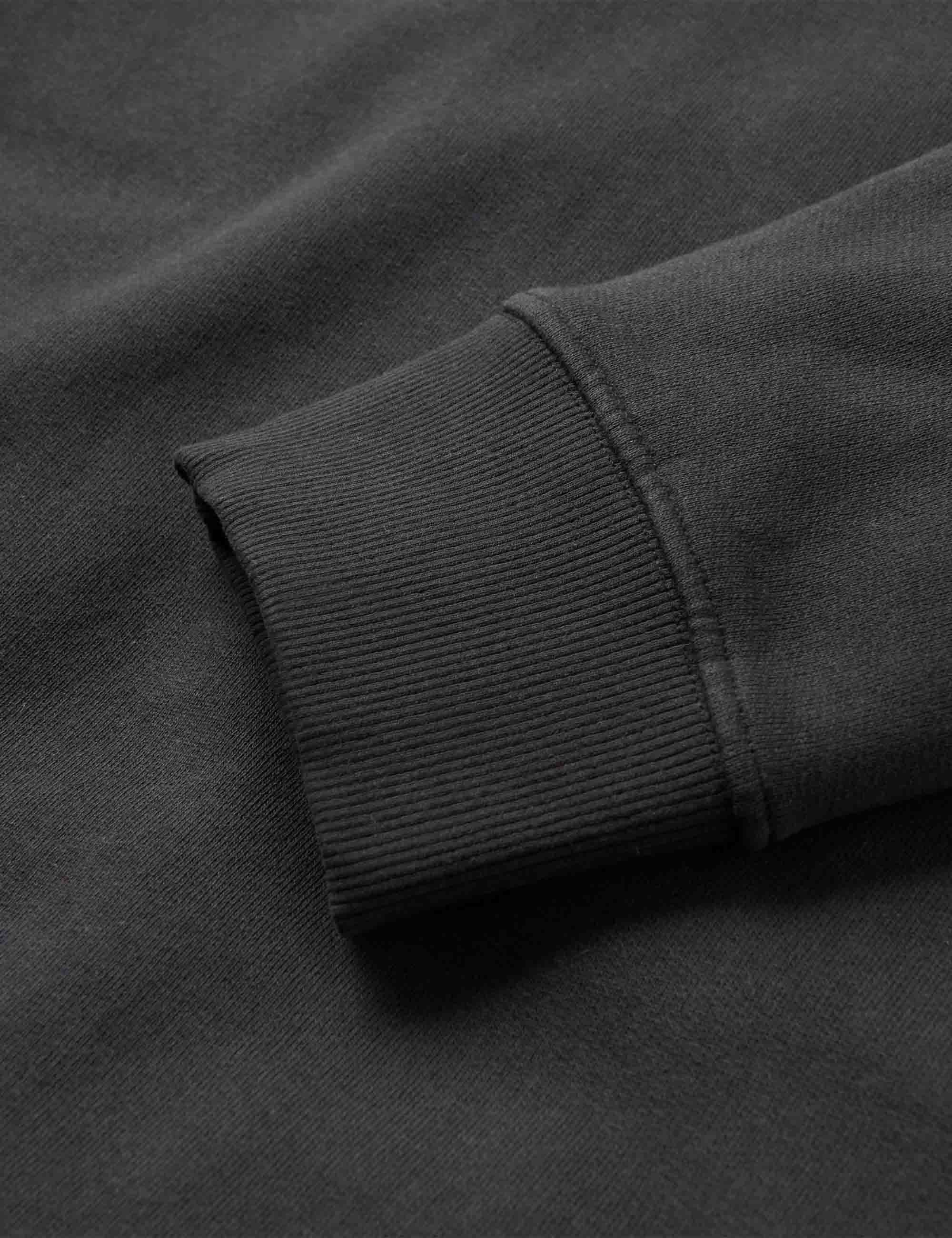 Escapism Recycled Cotton Crew Sweat - Faded Black