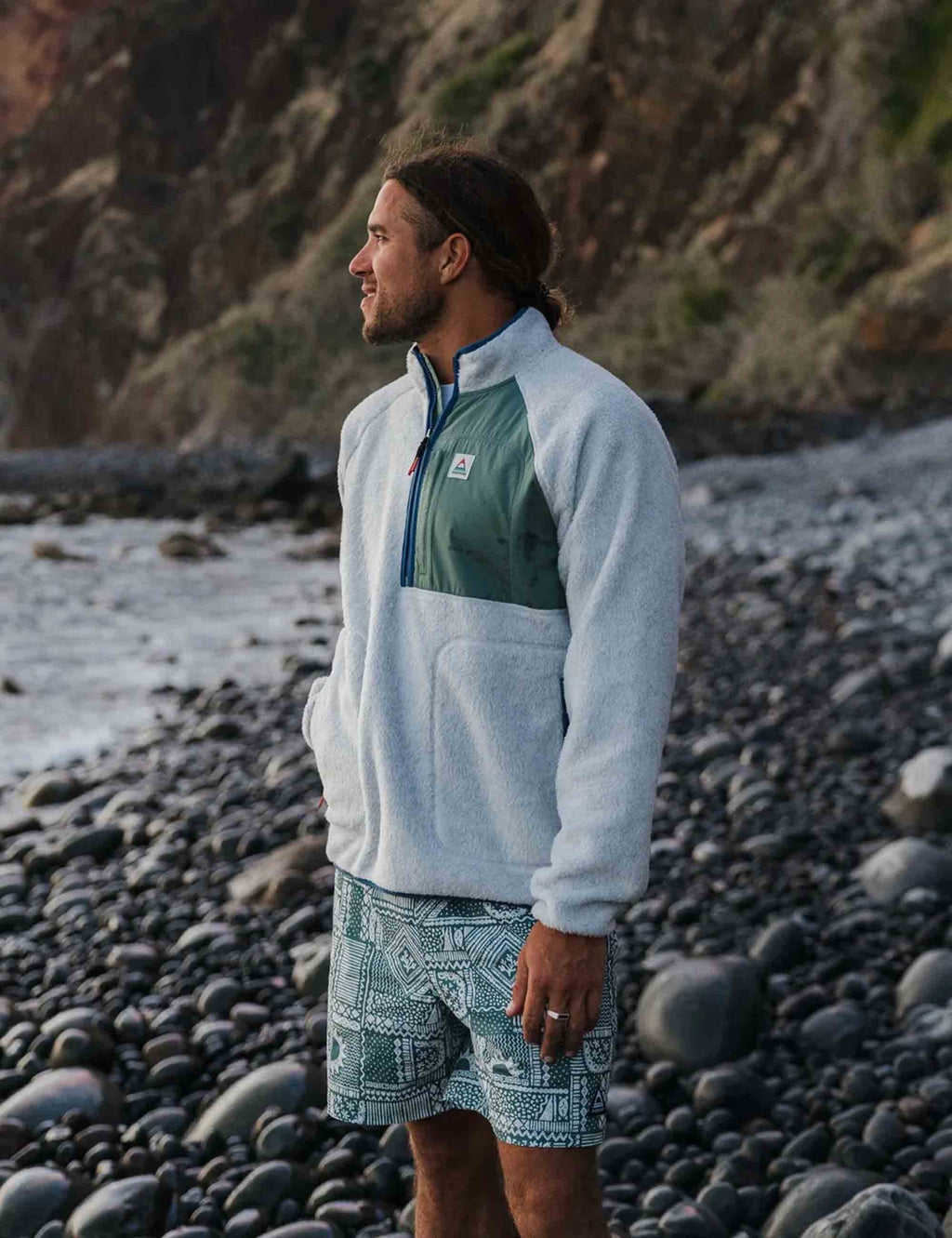 Offgrid 2.0 1/2 Zip Sherpa Fleece - Grey Marl