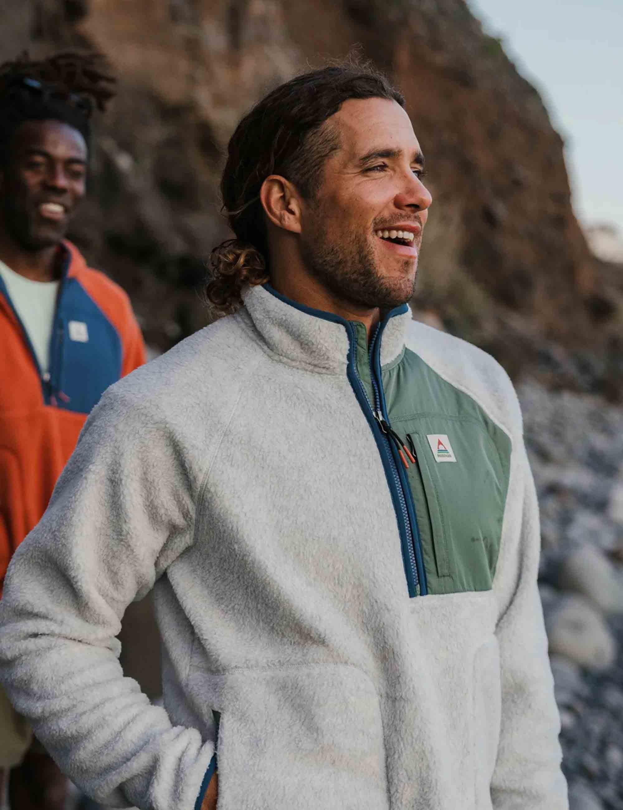 Passenger Offgrid 2.0 1/2 Zip Sherpa Fleece - Grey Marl