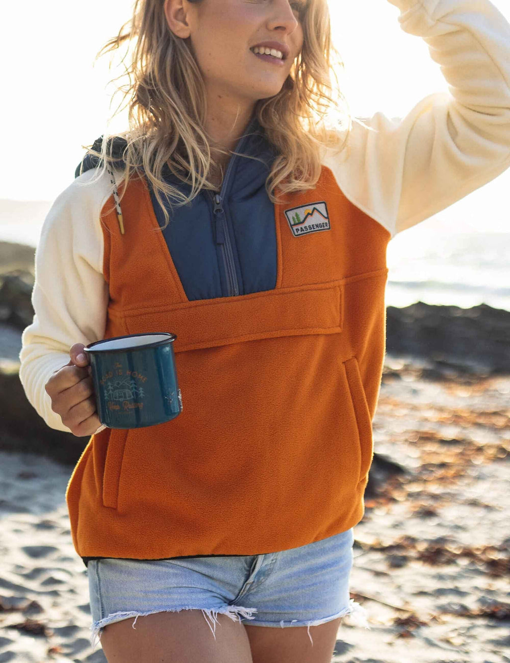 Women's Alexander Hooded Fleece - Sunrise Orange