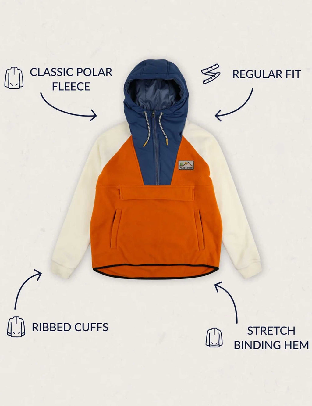 Women's Alexander Hooded Fleece - Sunrise Orange