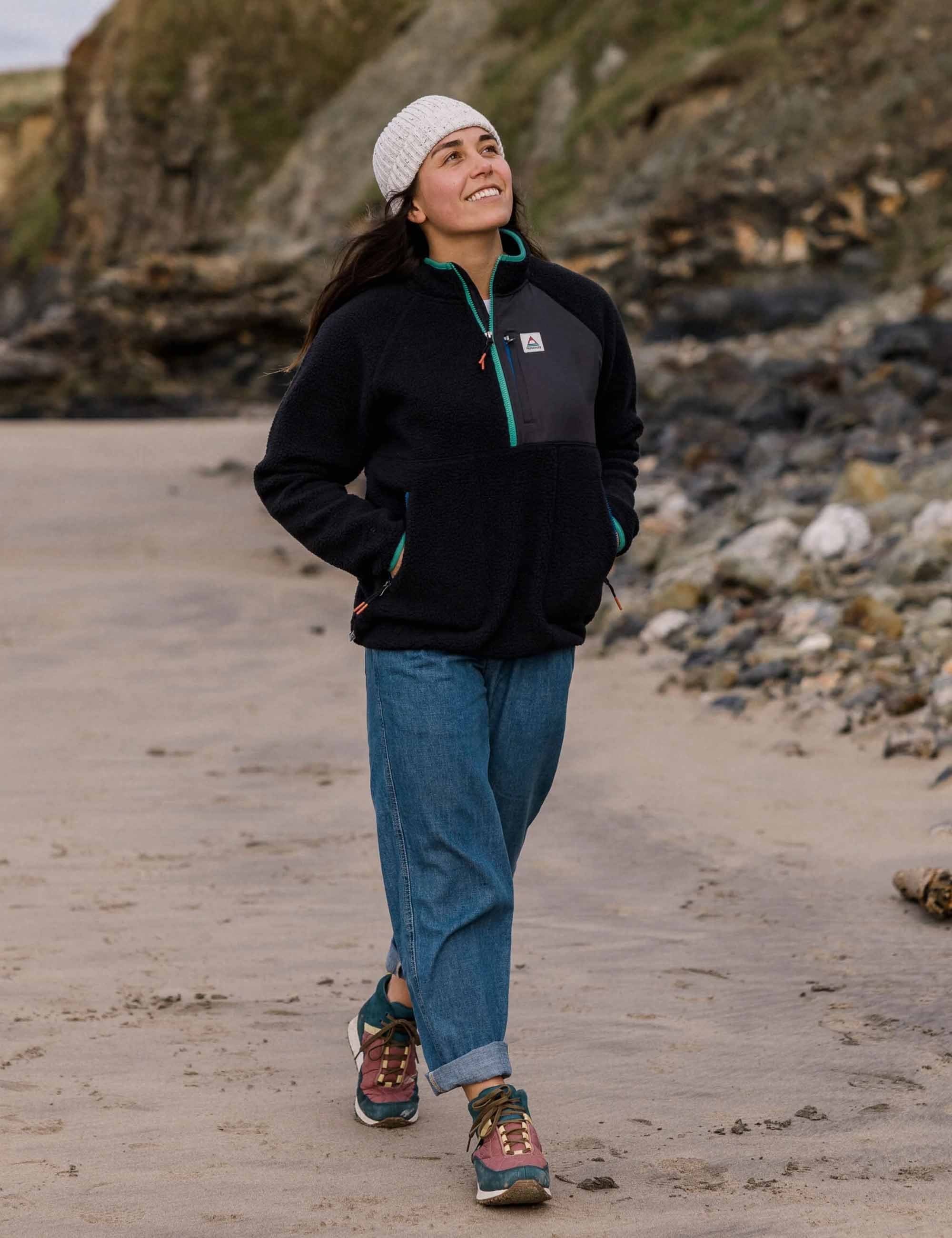 Women's Maine Hood Fleece - Black