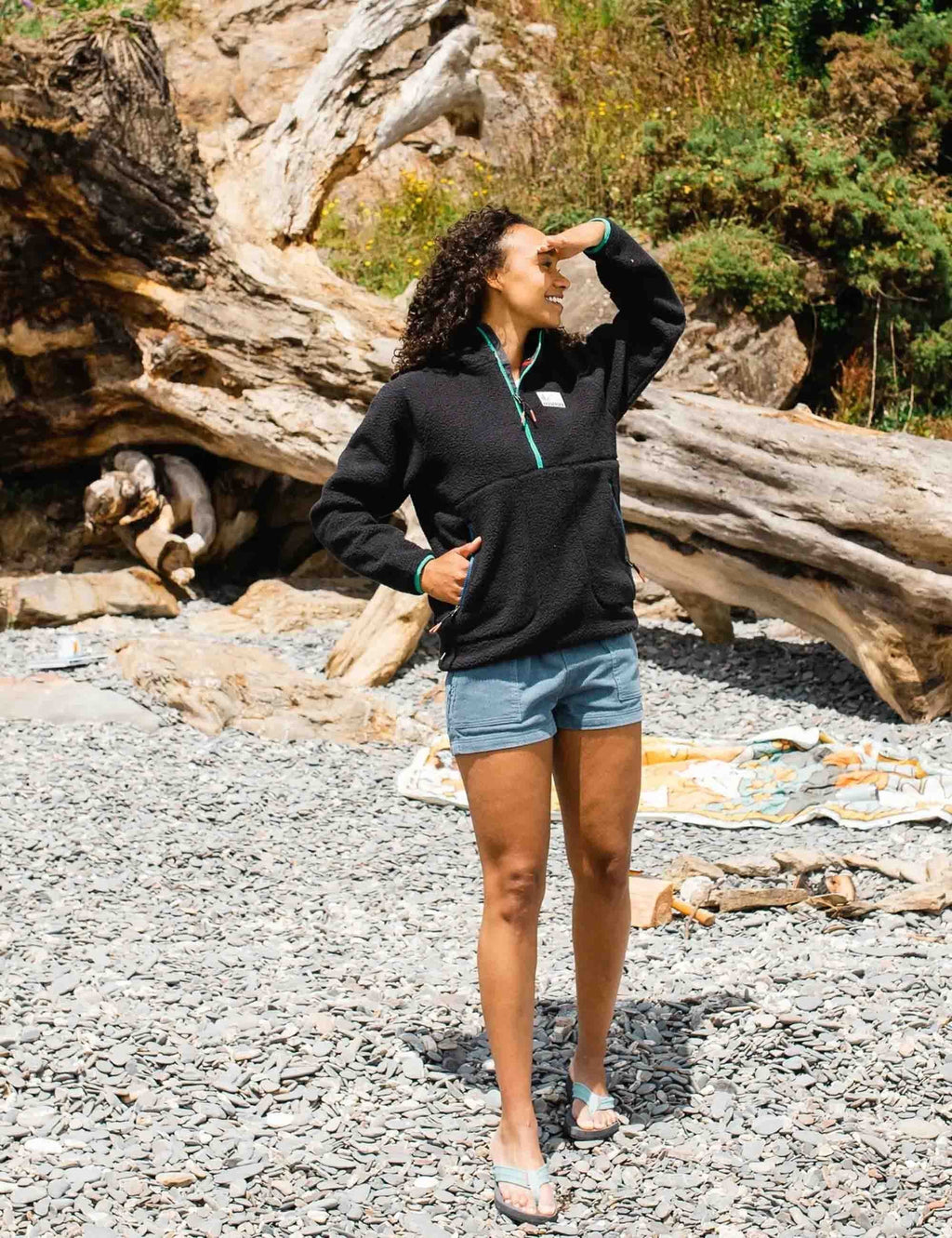 Women's Maine Hood Fleece - Black
