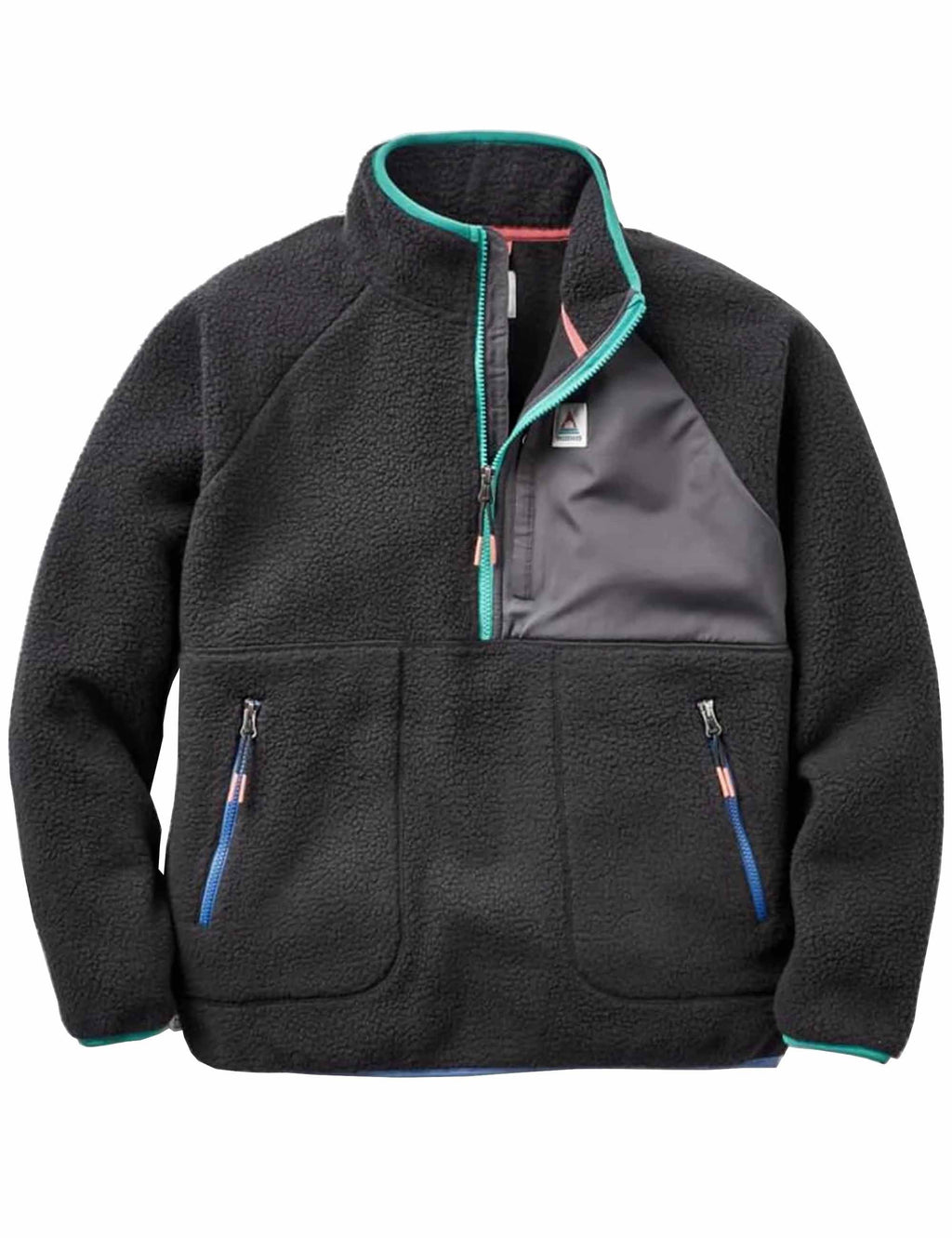 Women's Home 1/2 Zip Fleece Top - Black