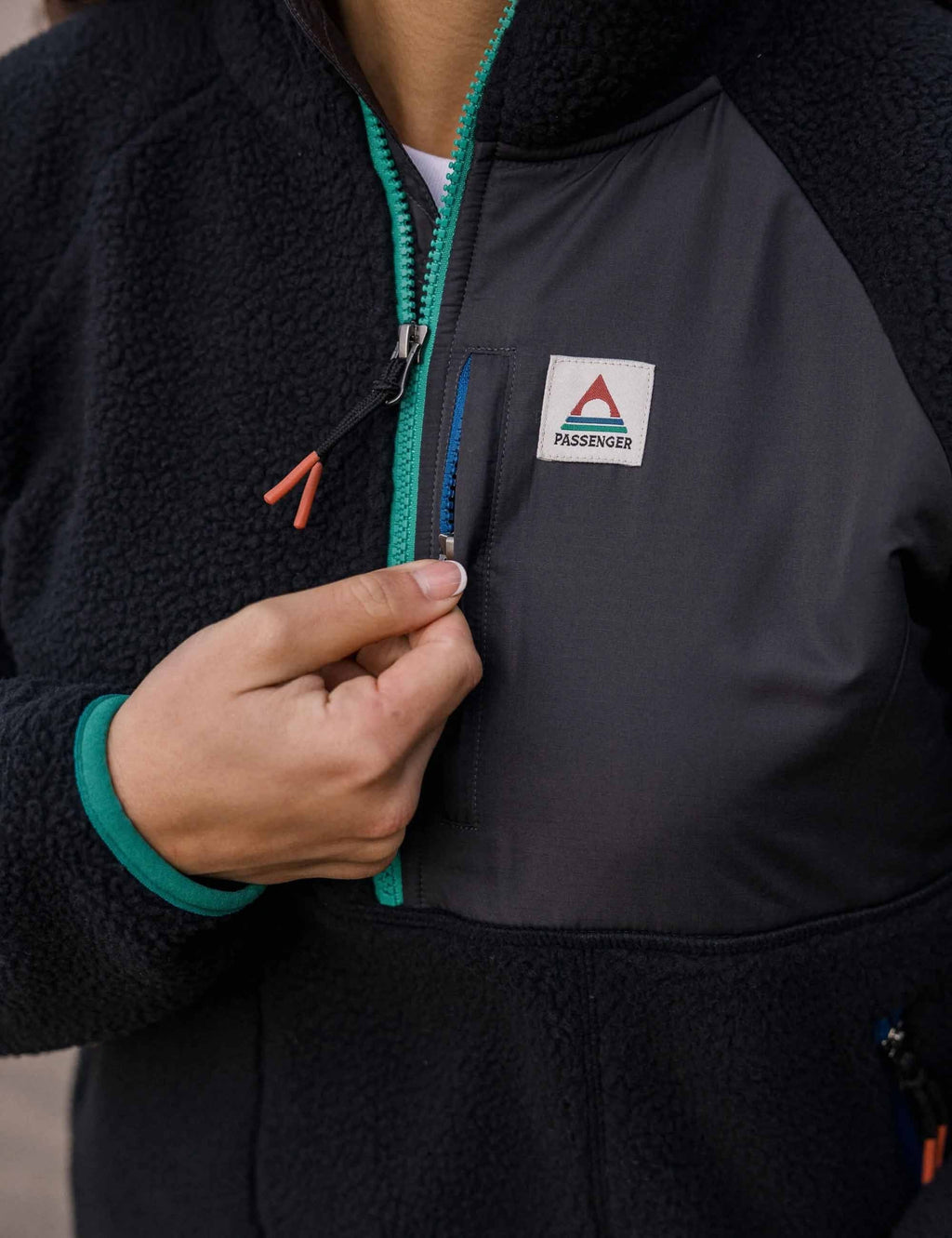 Women's Home 1/2 Zip Fleece Top - Black