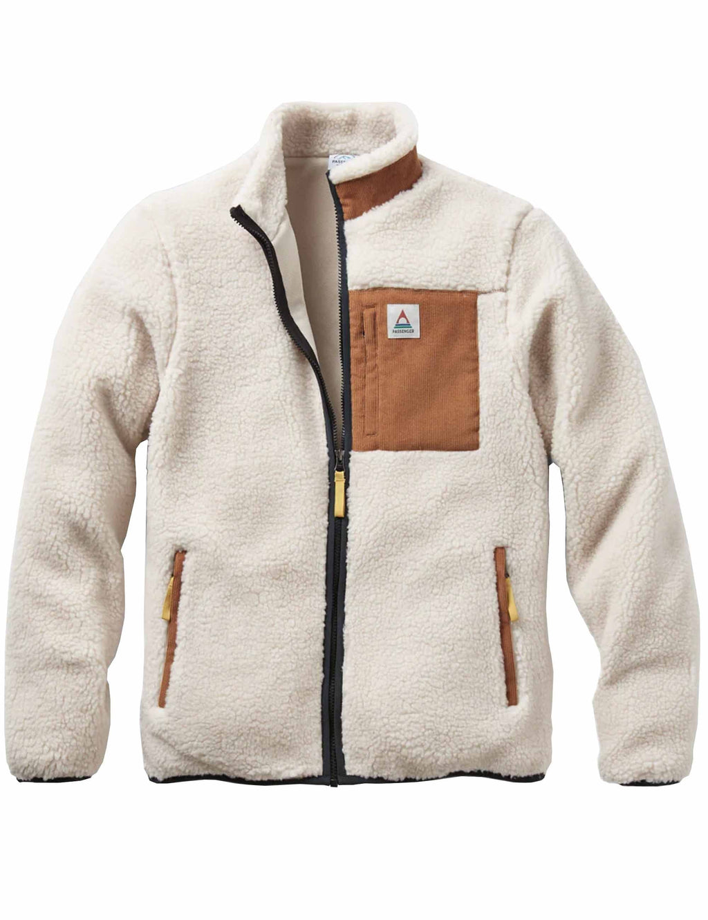 Trekker Deep-Pile Sherpa Fleece Jacket - Warm Ivory