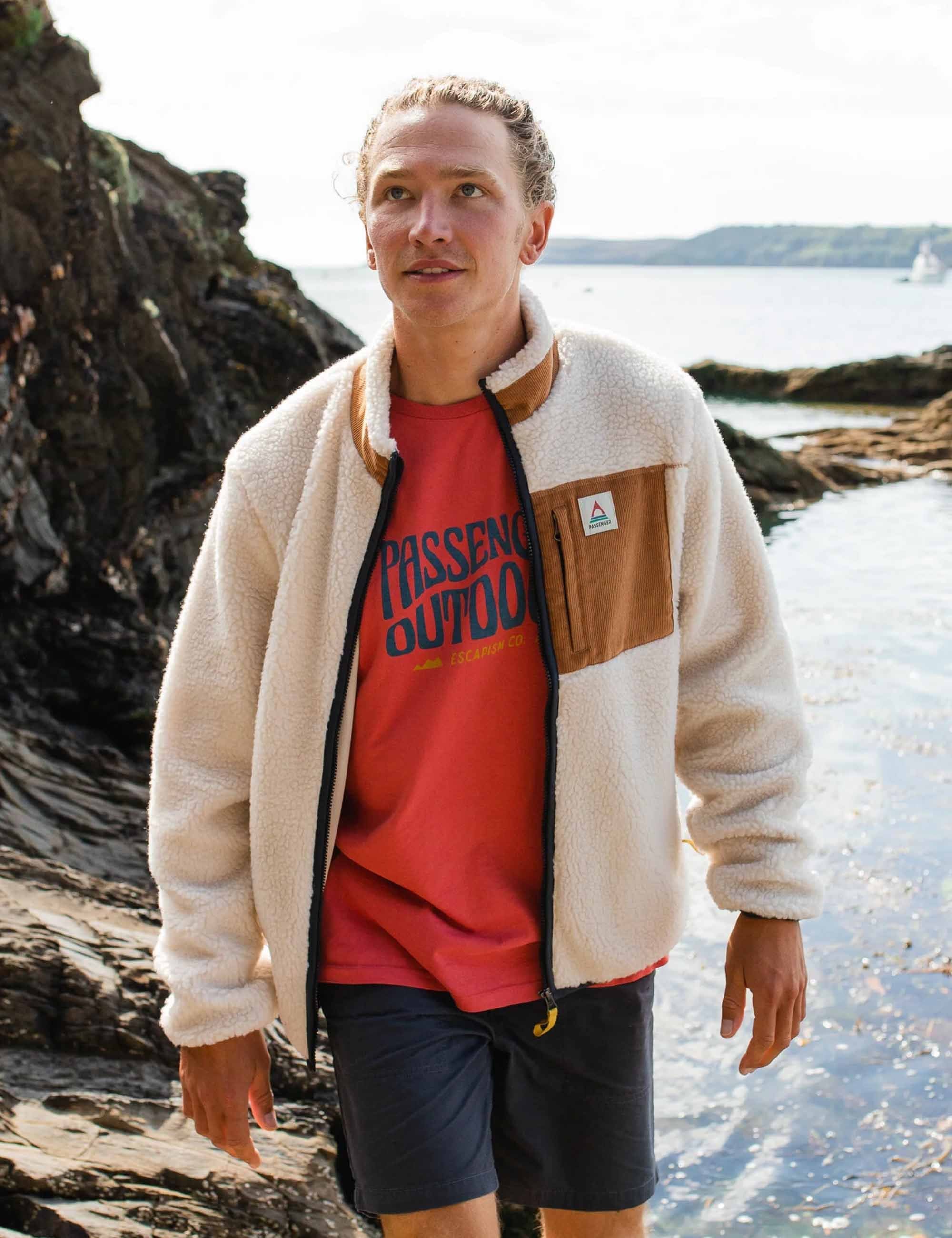 Passenger Trekker Deep-Pile Sherpa Fleece Jacket - Warm Ivory