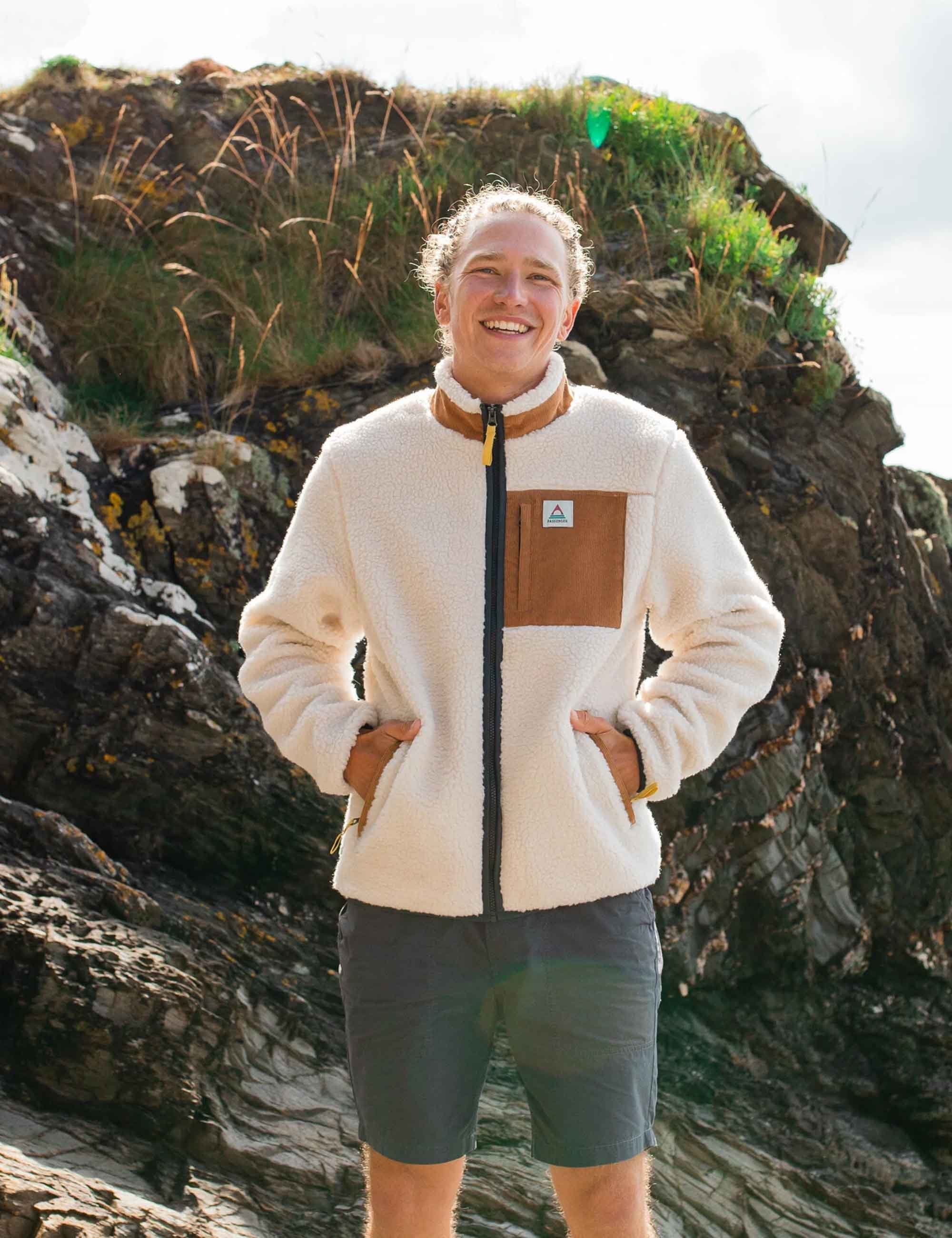 Passenger Trekker Deep-Pile Sherpa Fleece Jacket - Warm Ivory