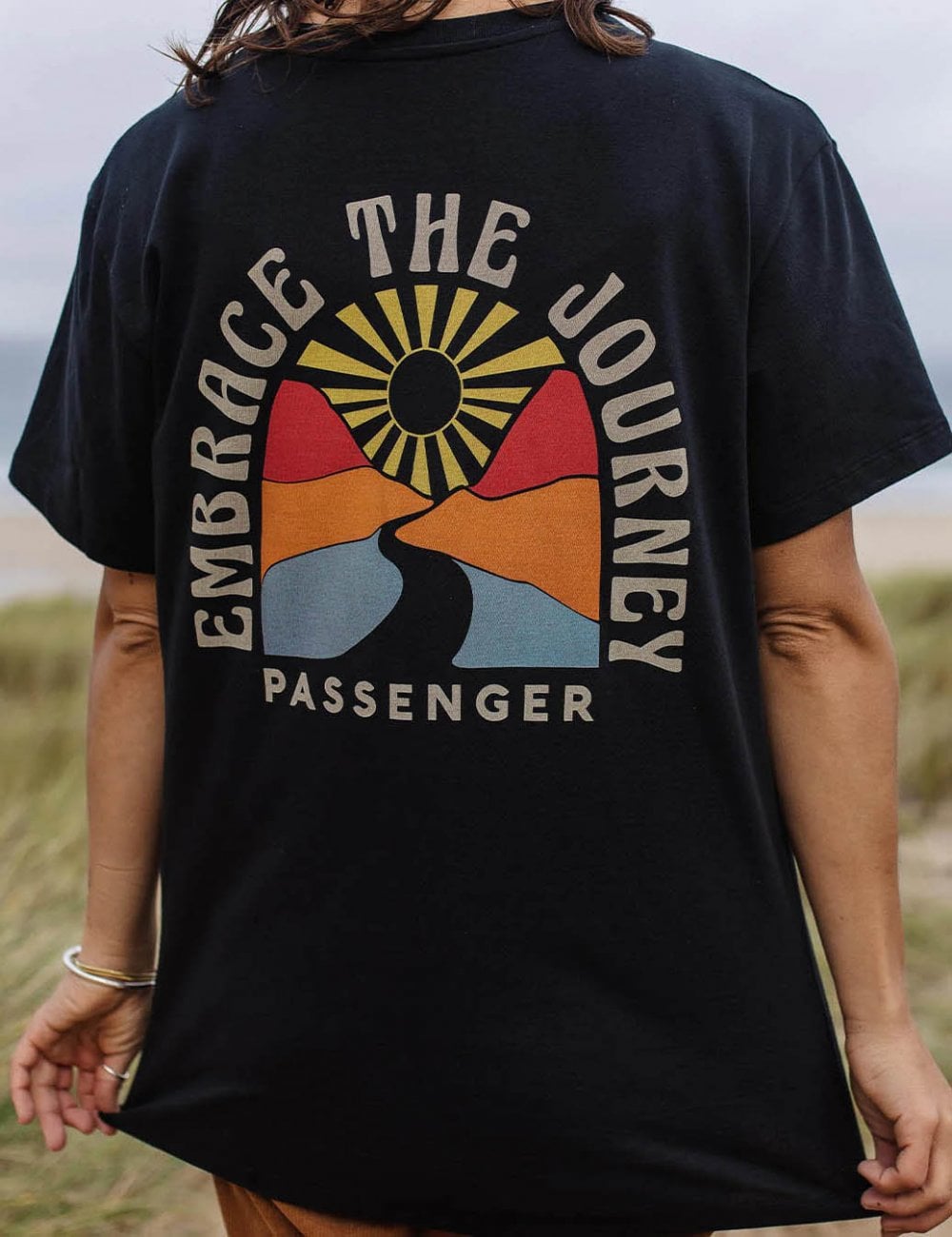 Women's Embrace The Journey T-Shirt - Black