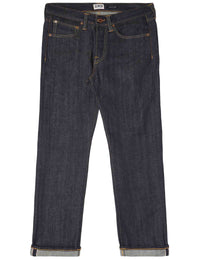 ED-47 Regular Straight Red Selvedge Jeans - Blue, Unwashed