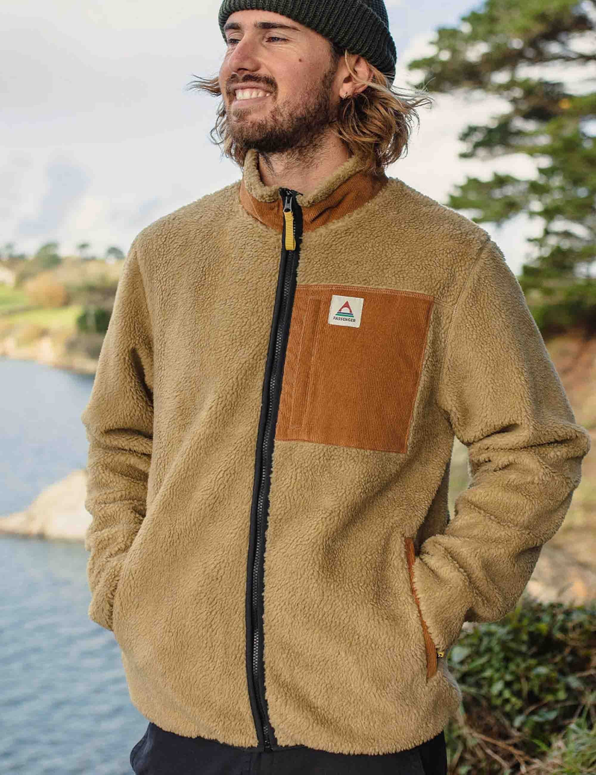 Passenger Trekker Deep-Pile Sherpa Fleece Jacket - Biscuit