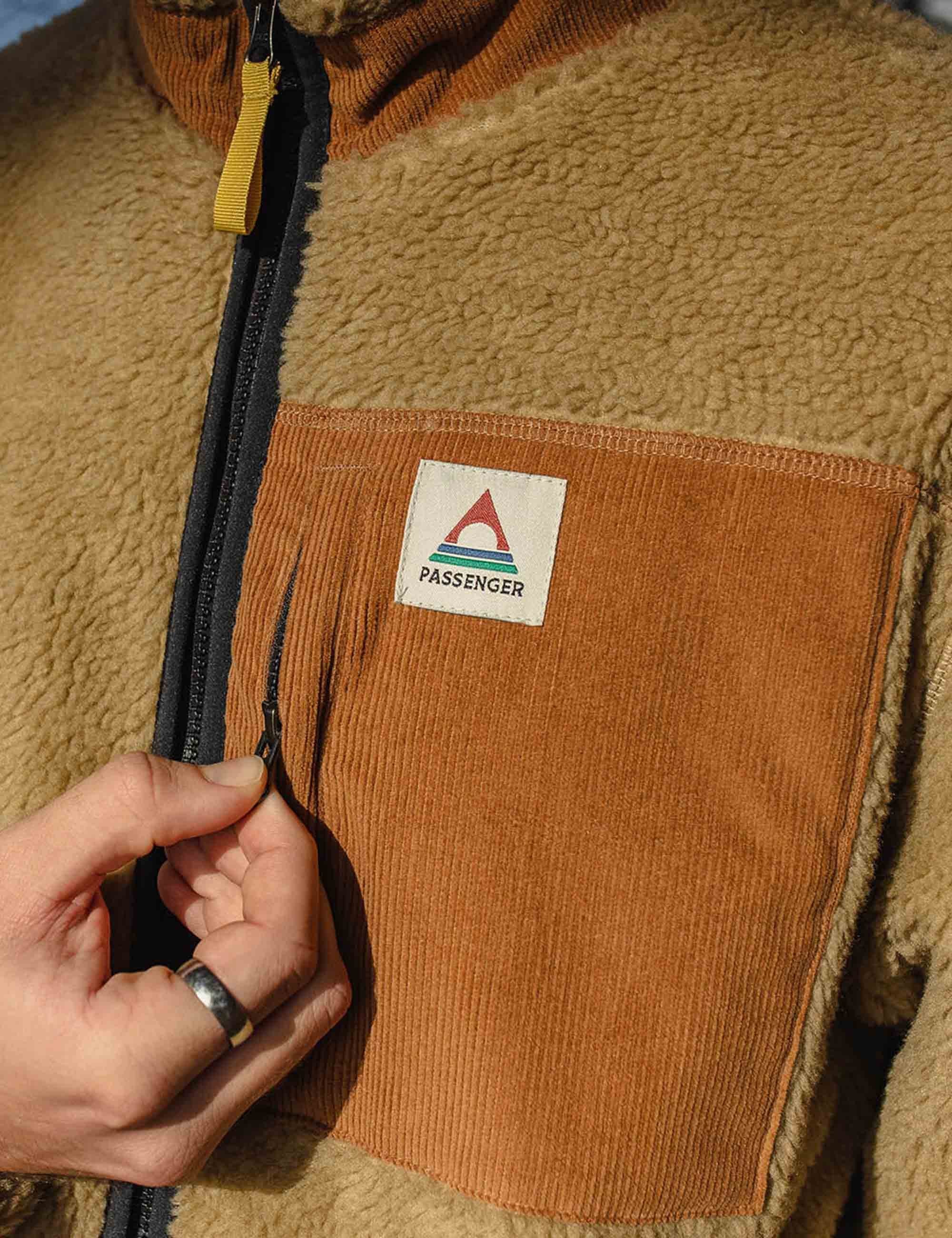 Passenger Trekker Deep-Pile Sherpa Fleece Jacket - Biscuit