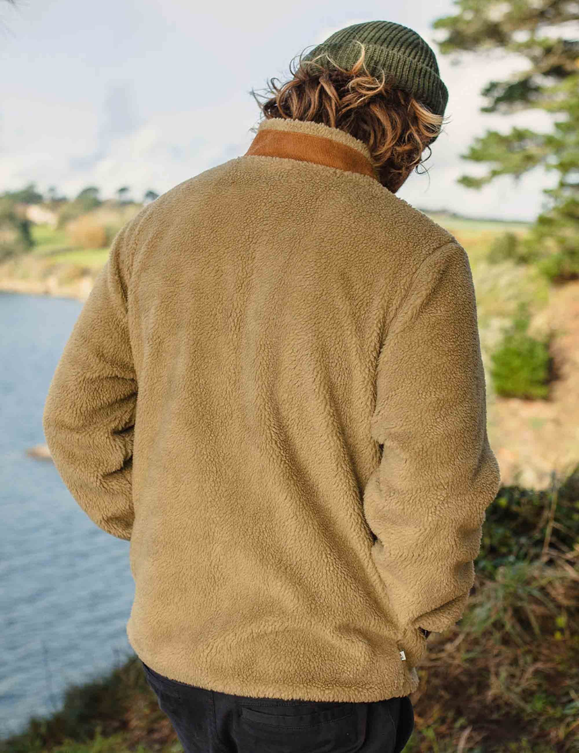 Passenger Trekker Deep-Pile Sherpa Fleece Jacket - Biscuit
