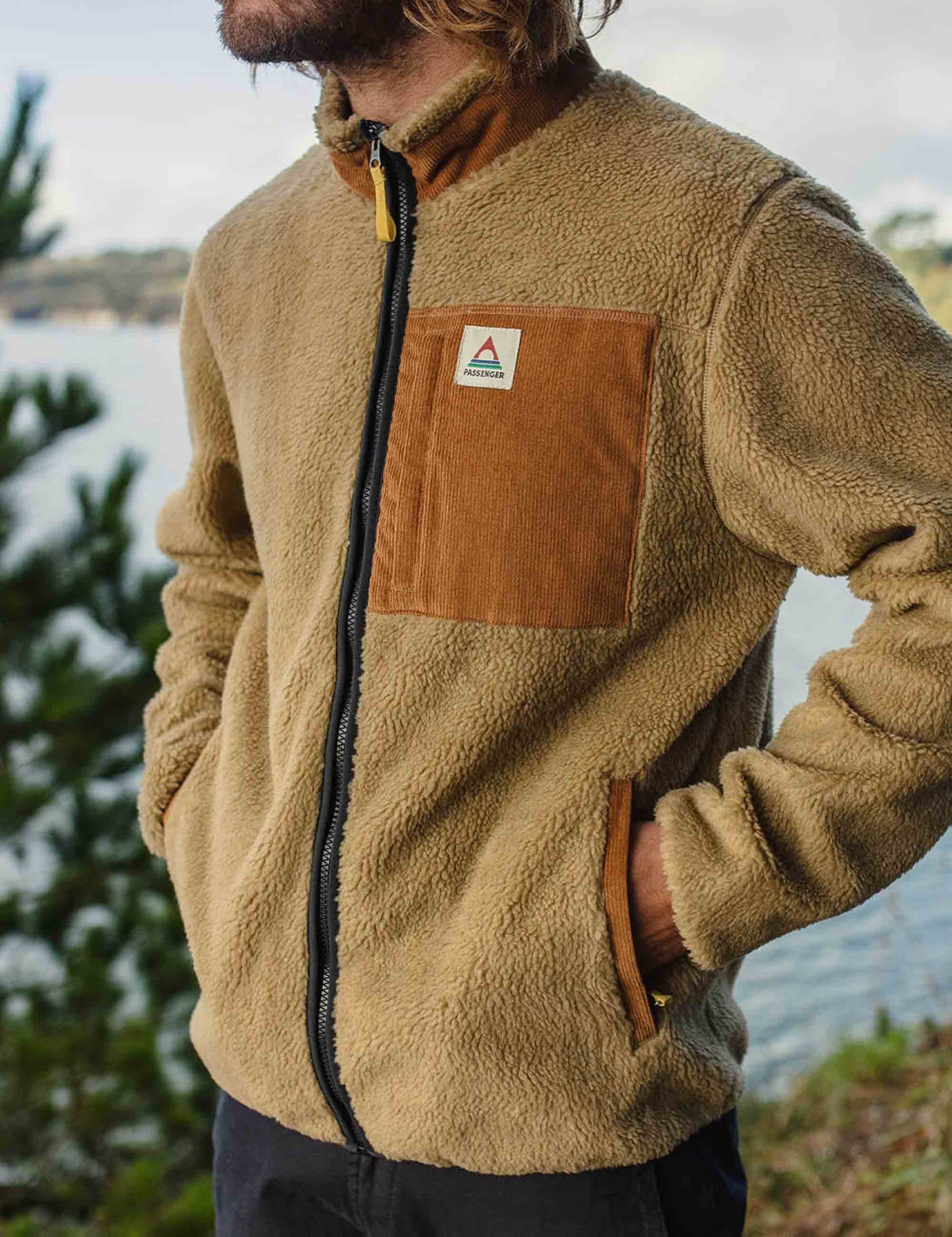 Passenger Trekker Deep-Pile Sherpa Fleece Jacket - Biscuit