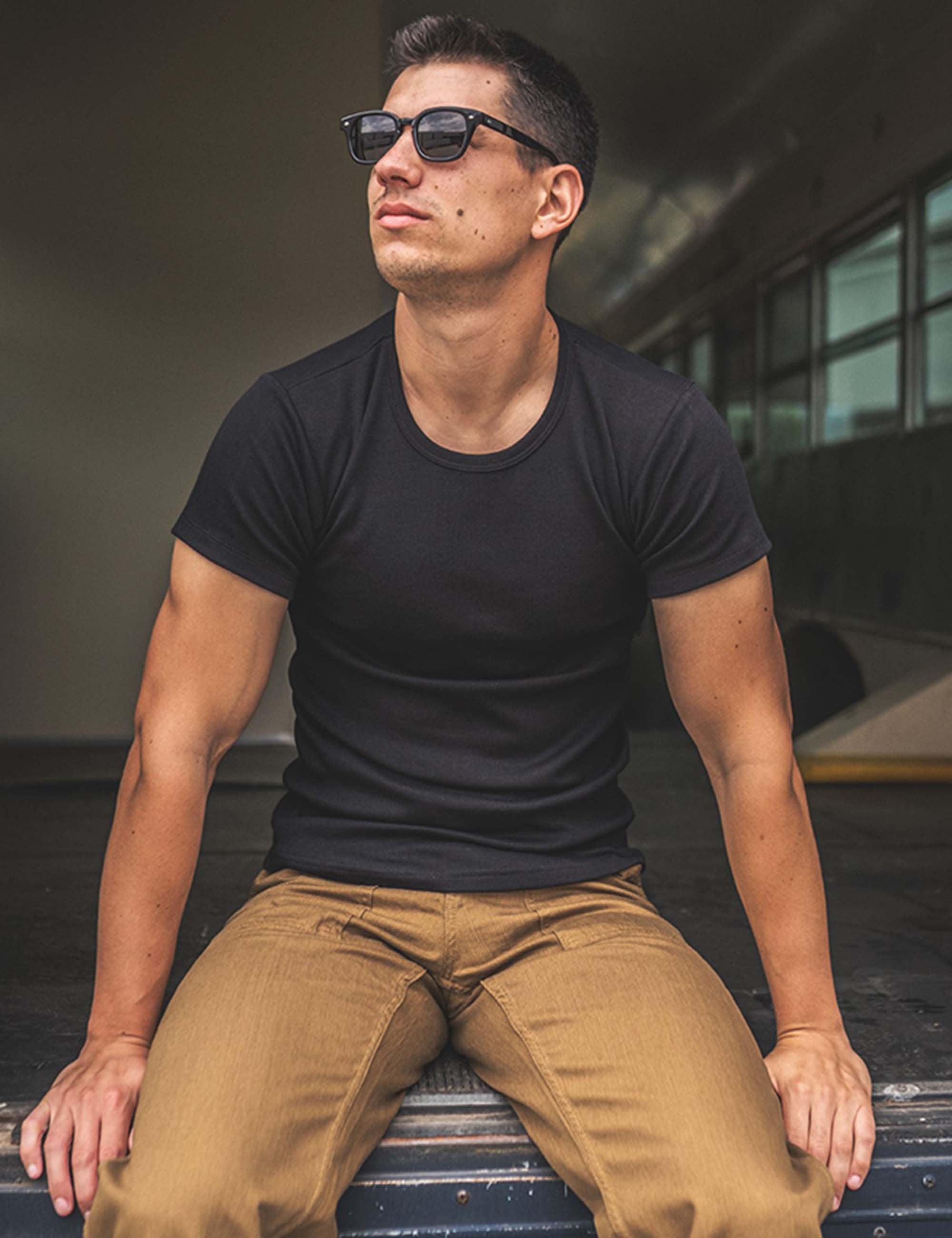 1947 Round Neck T-Shirt (2 Pack) - Black