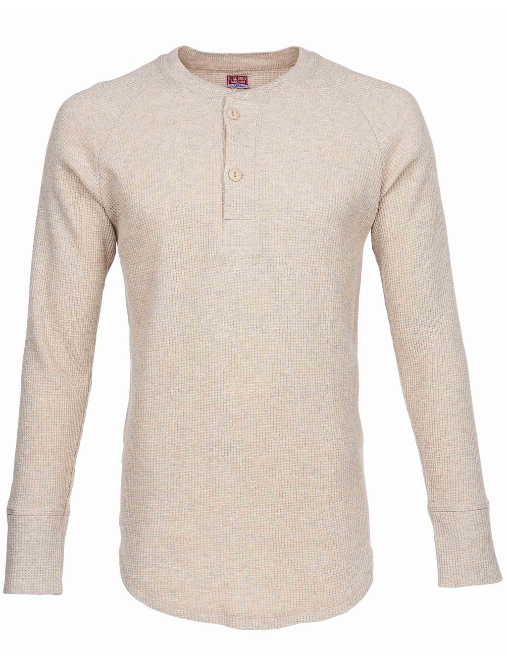 1936 Waffle Henley T-Shirt Shirt - Natural