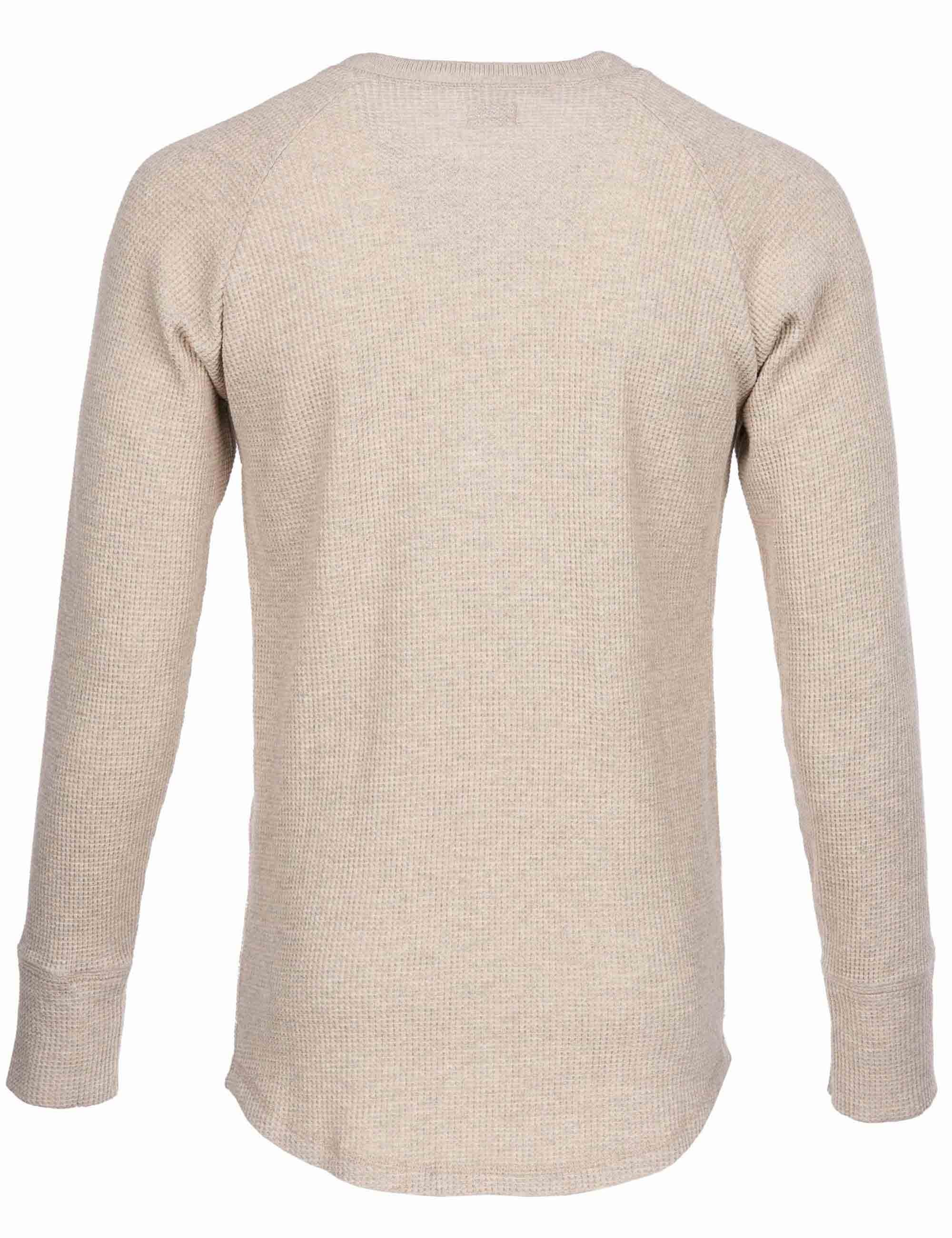 1936 Waffle Henley T-Shirt Shirt - Natural