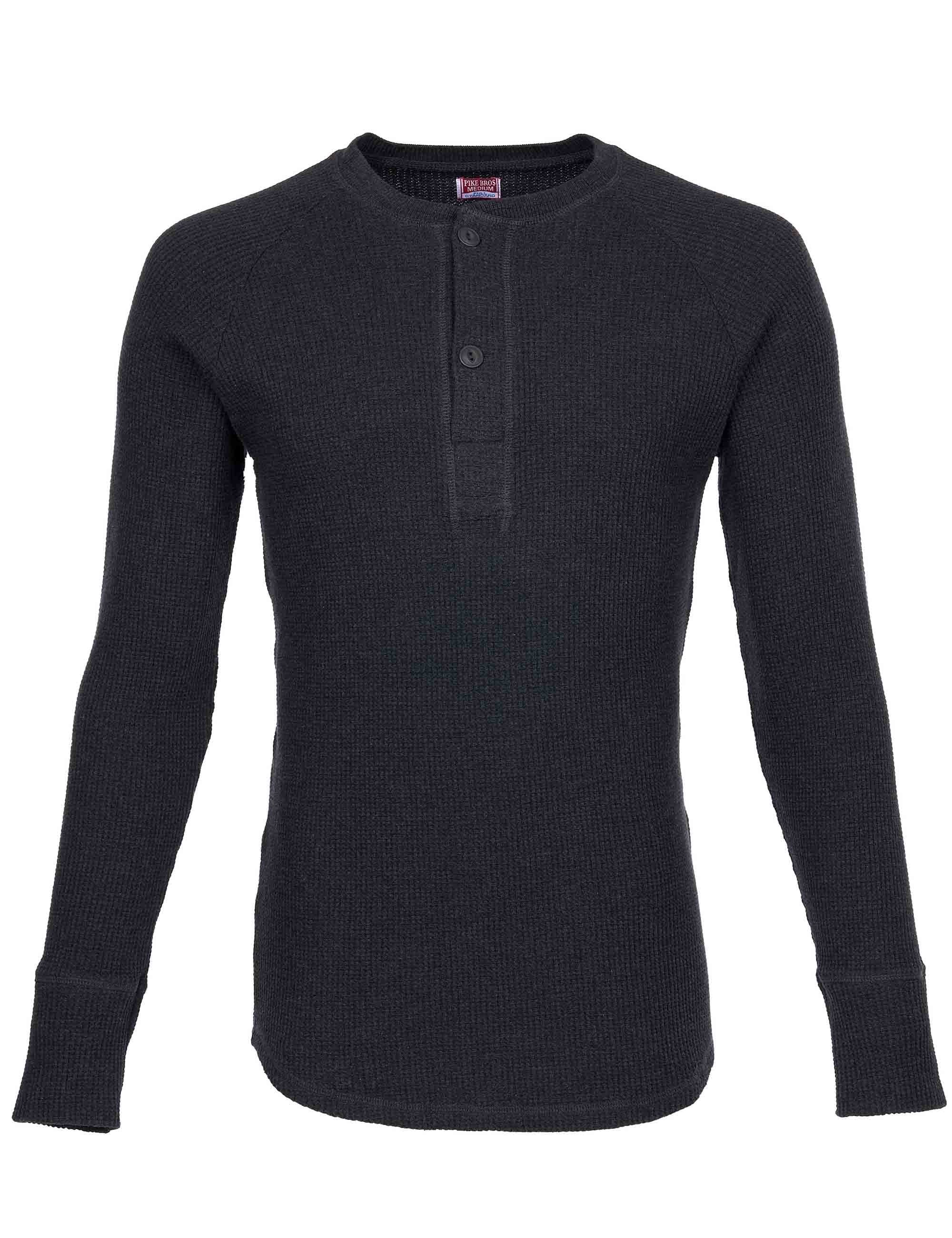 1936 Waffle Henley T-Shirt Shirt - Iron Grey