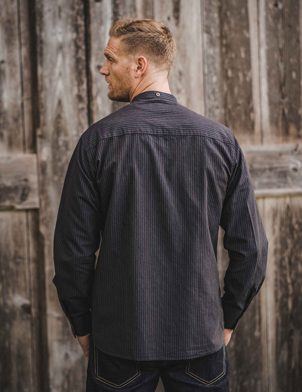 1923 Buccanoy Grandfather Shirt - Hosai Blue