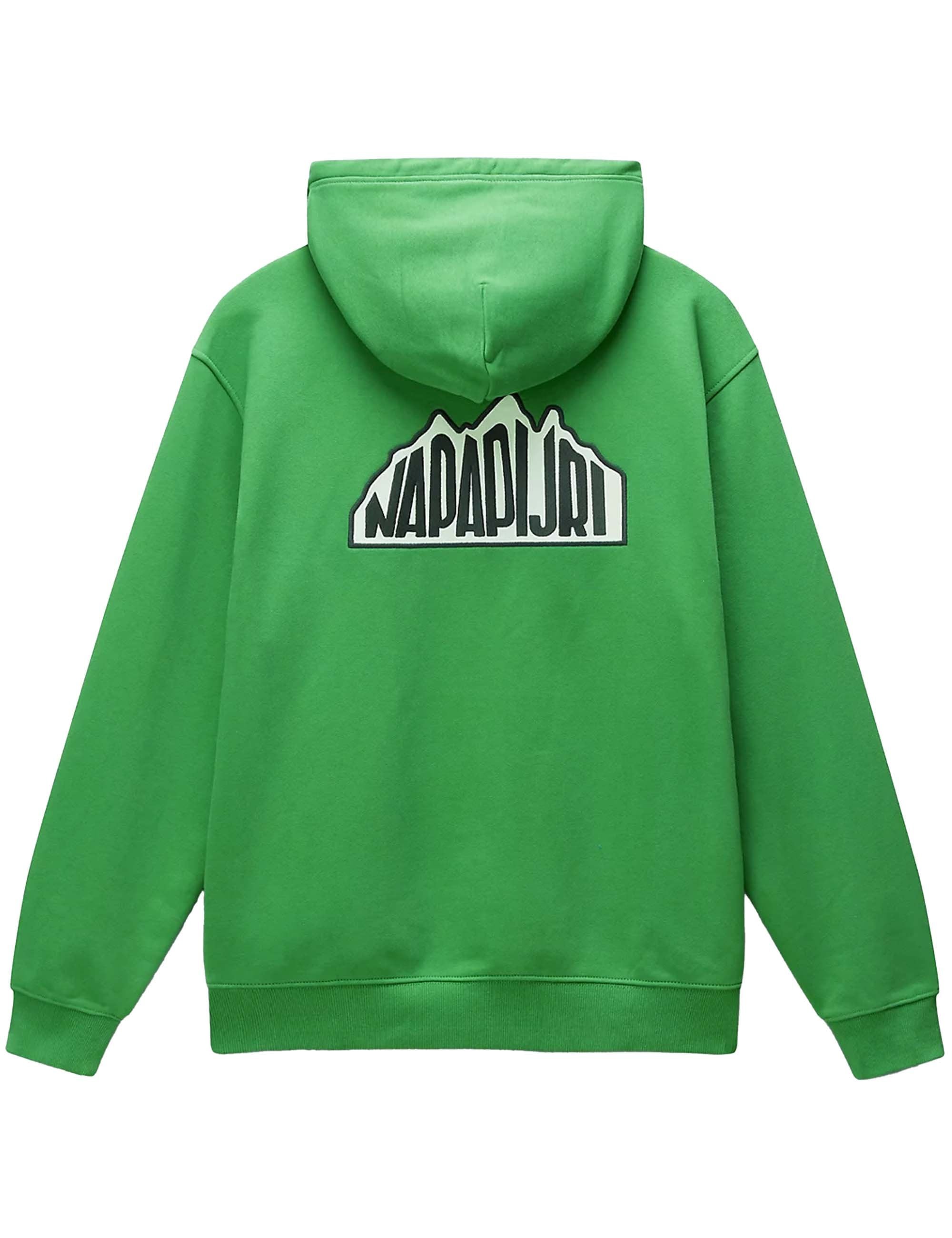 Napapijri Linth Hooded Sweat - Kelly Green