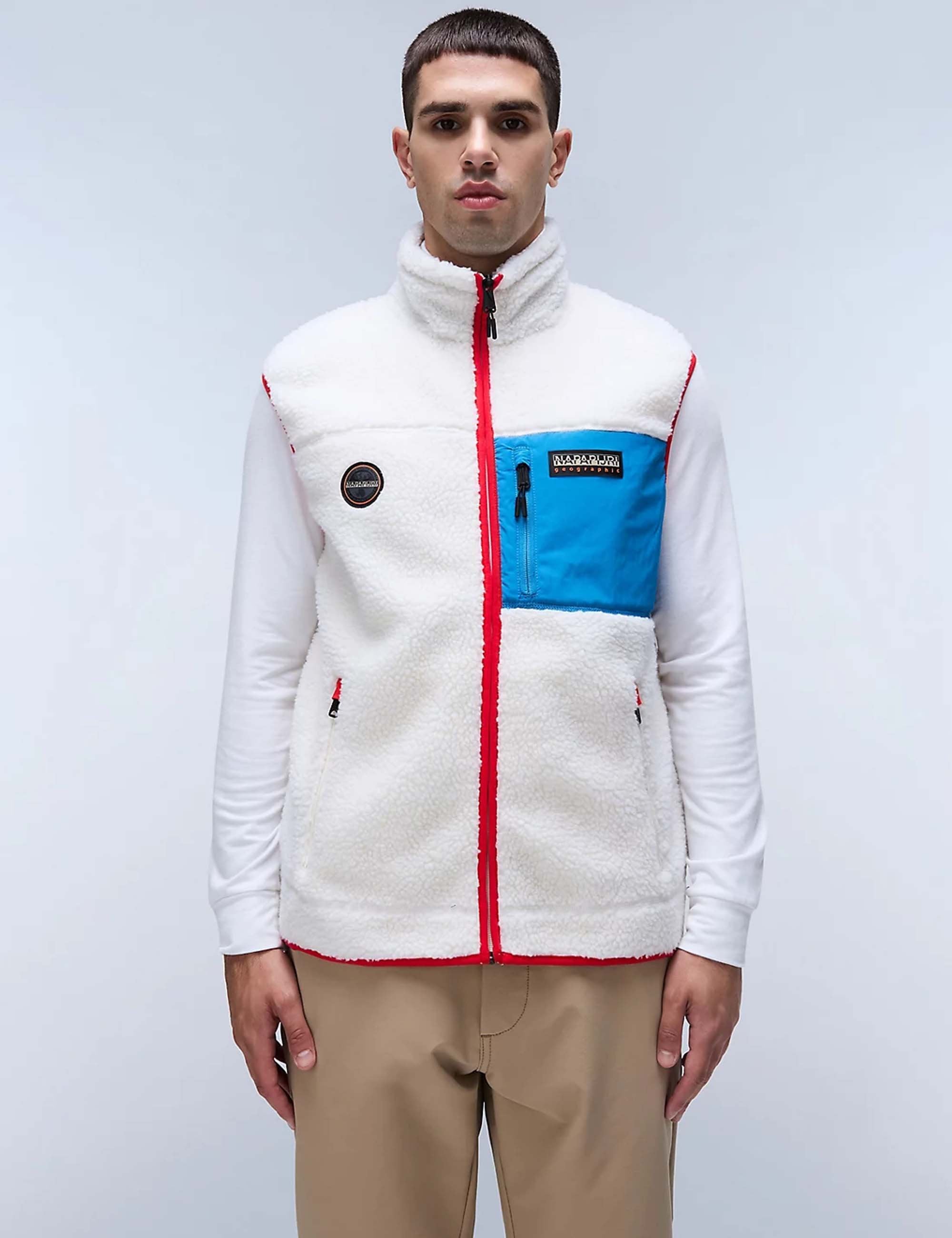 Napapijri Yupik Fleece Vest - Beige Dimity
