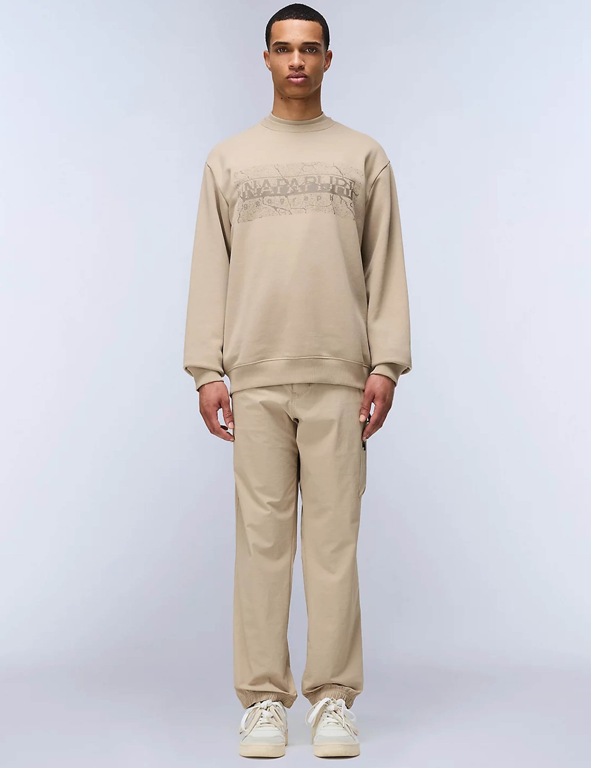 Napapijri Avers Cargo Trousers - Beige Rocky