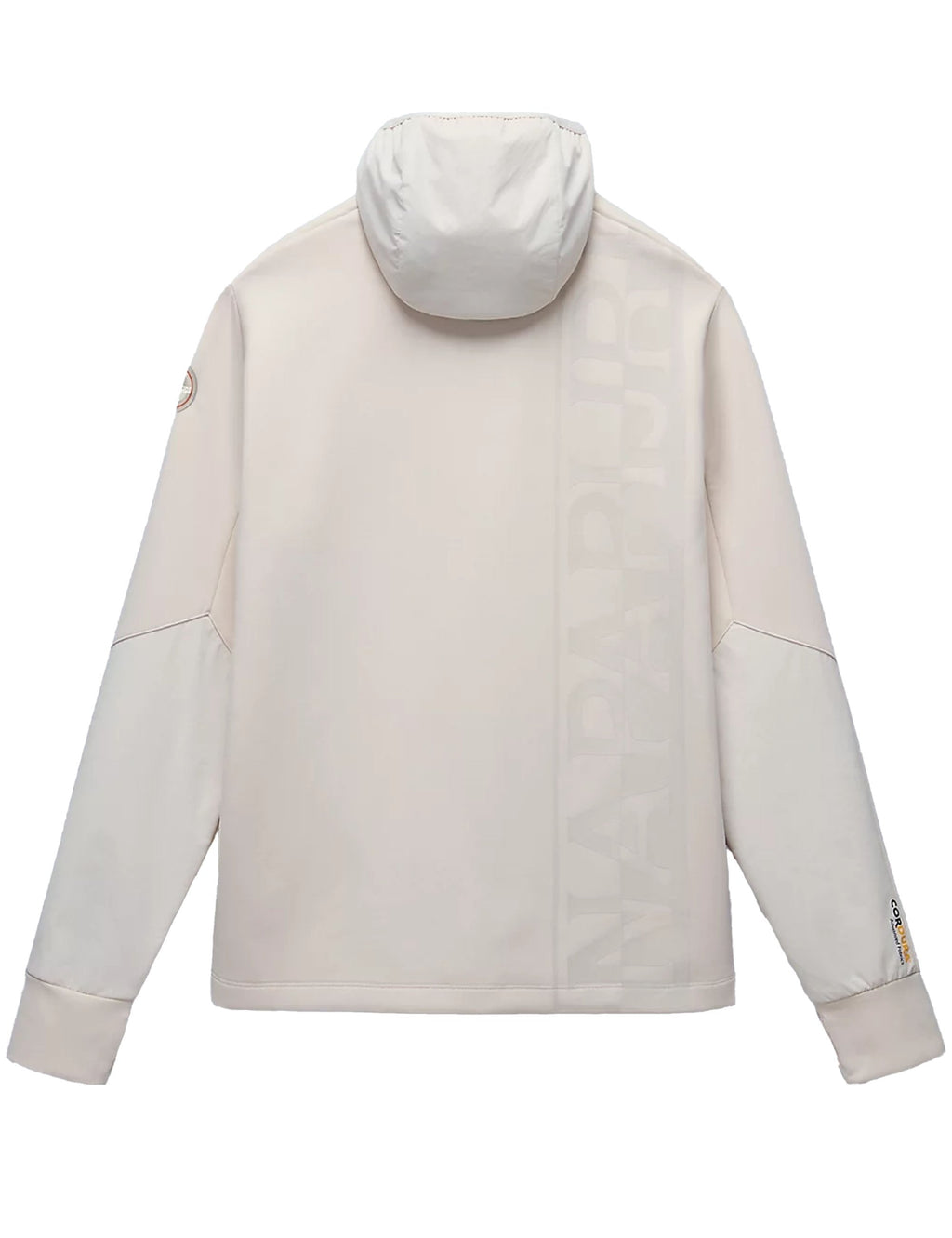 Lys Full Zip Hooded Jacket - Beige Dimity