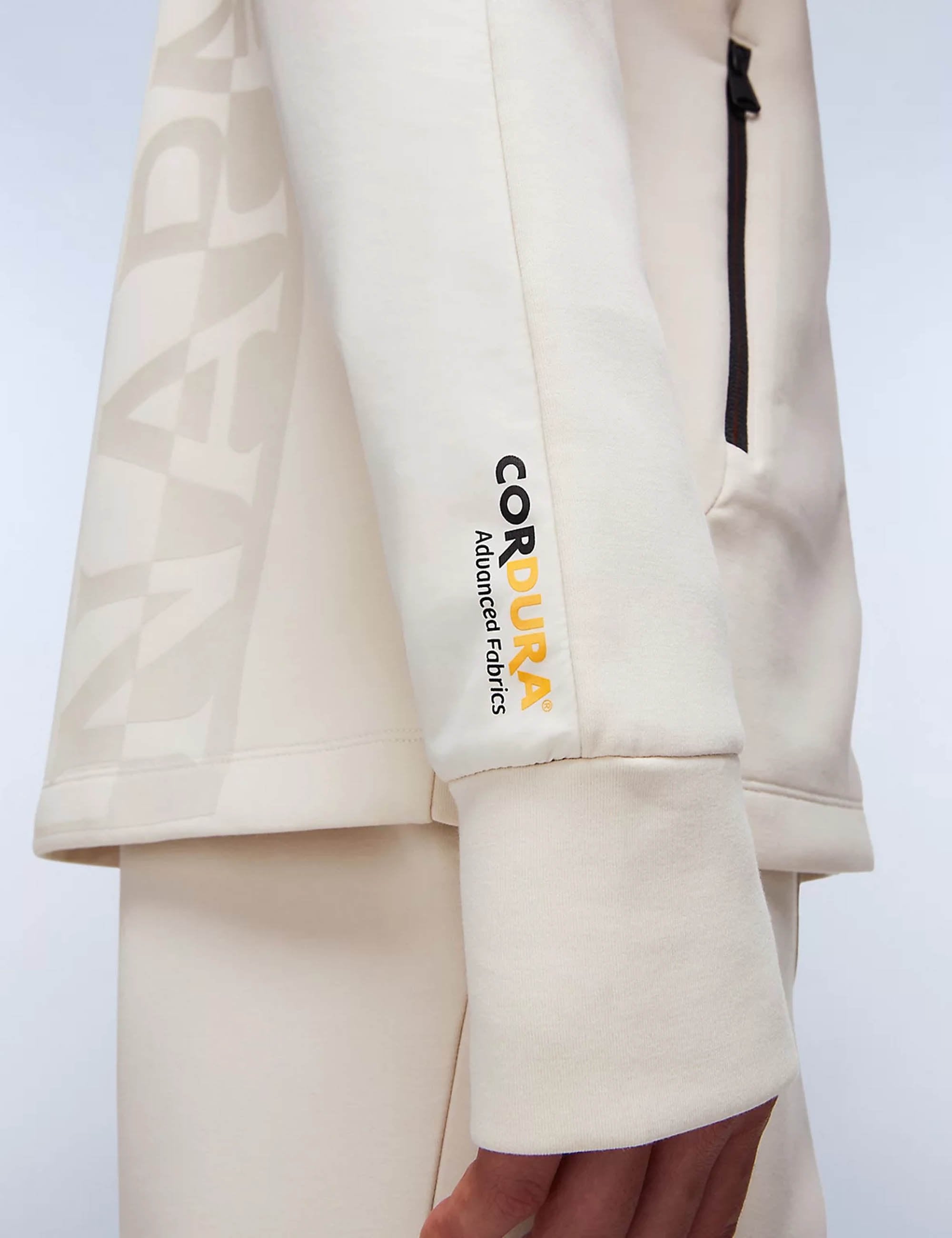 Napapijri Lys Full Zip Hooded Jacket - Beige Dimity