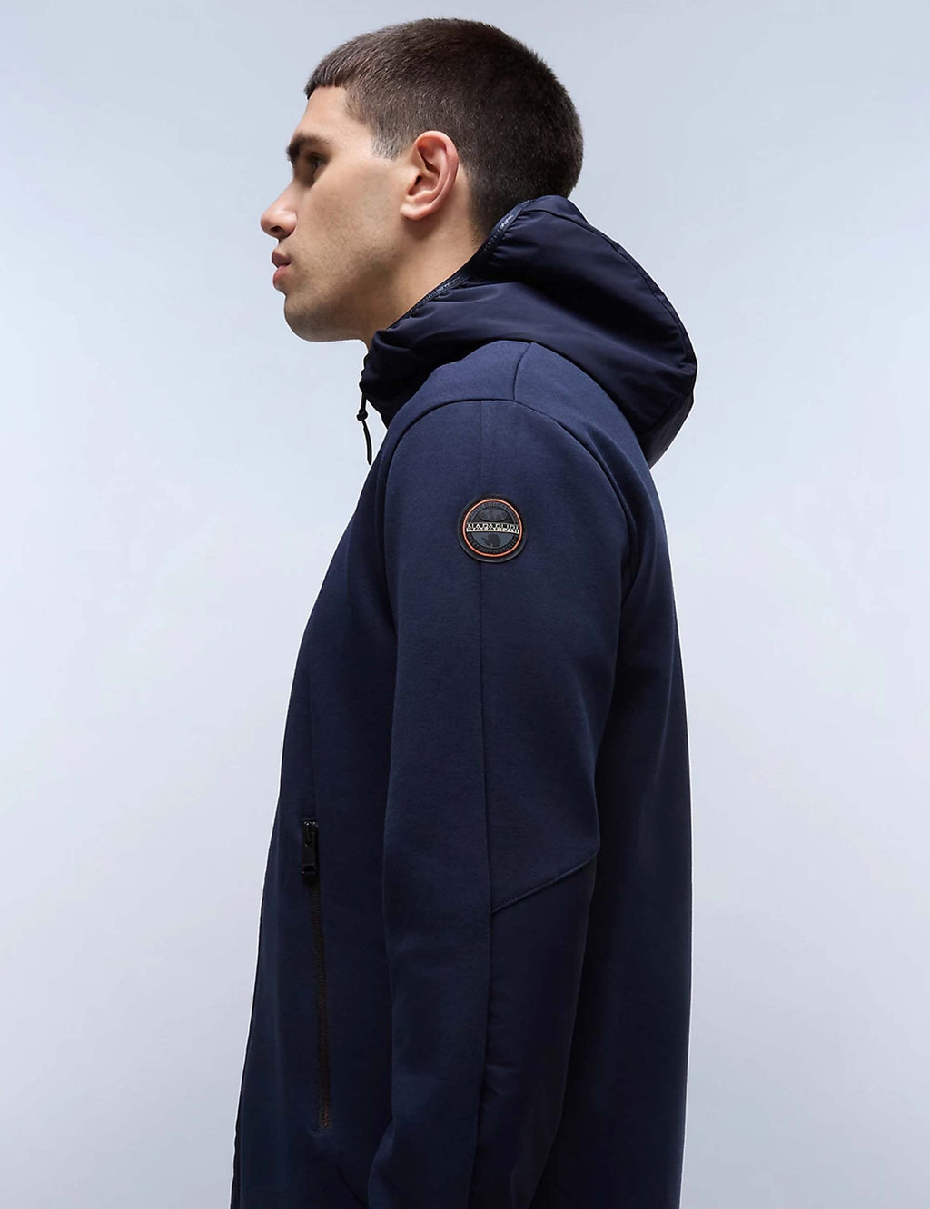 Lys Full Zip Hooded Jacket - Blue Marine