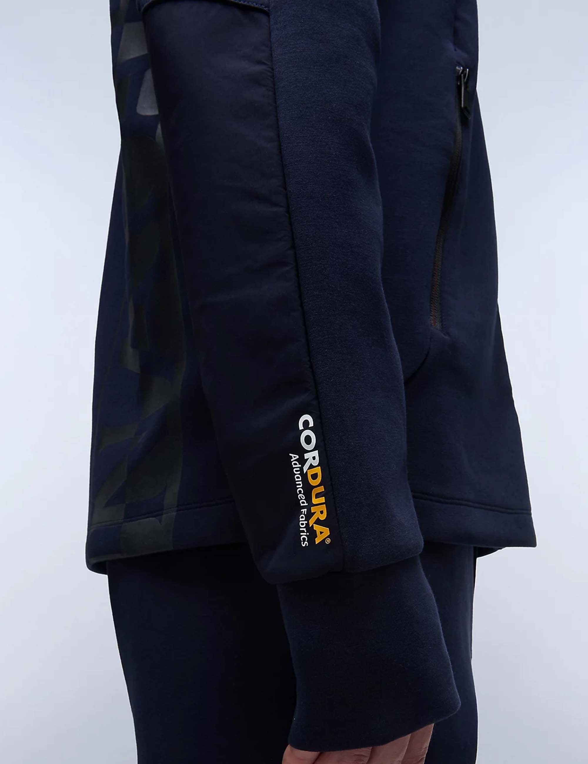 Napapijri Lys Full Zip Hooded Jacket - Blue Marine