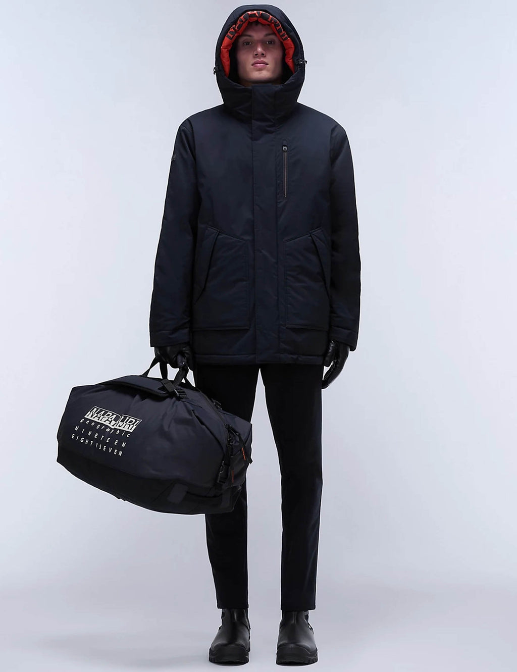20-22�� Air Parka Long Jacket - Black