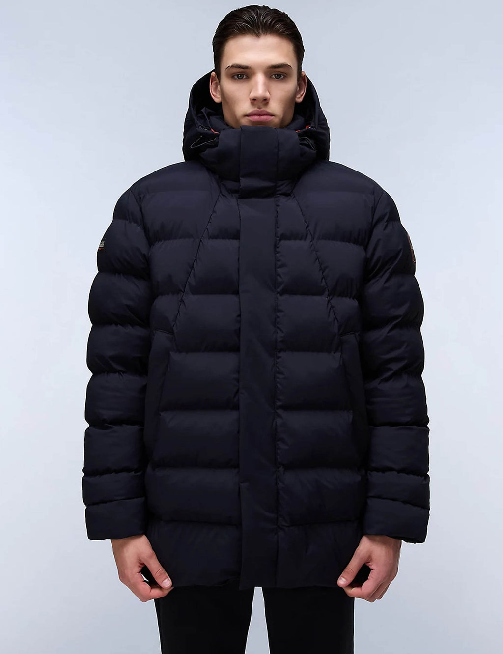 20-22�� Thermo Puffer Long Jacket - Black