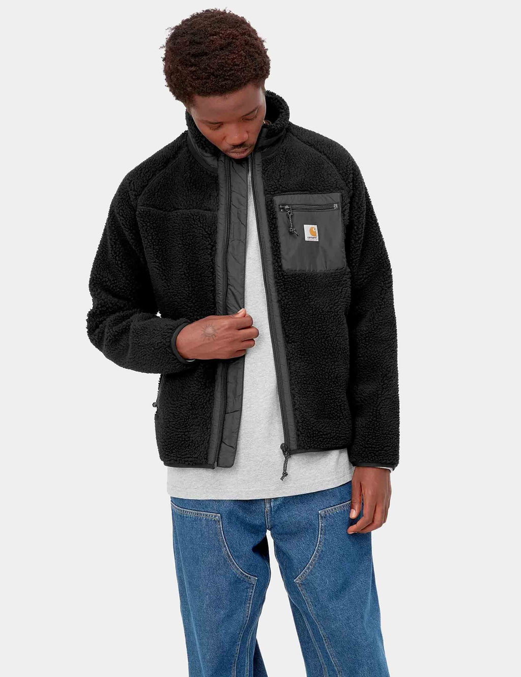 Prentis Liner  Fleece Jacket - Black/Black