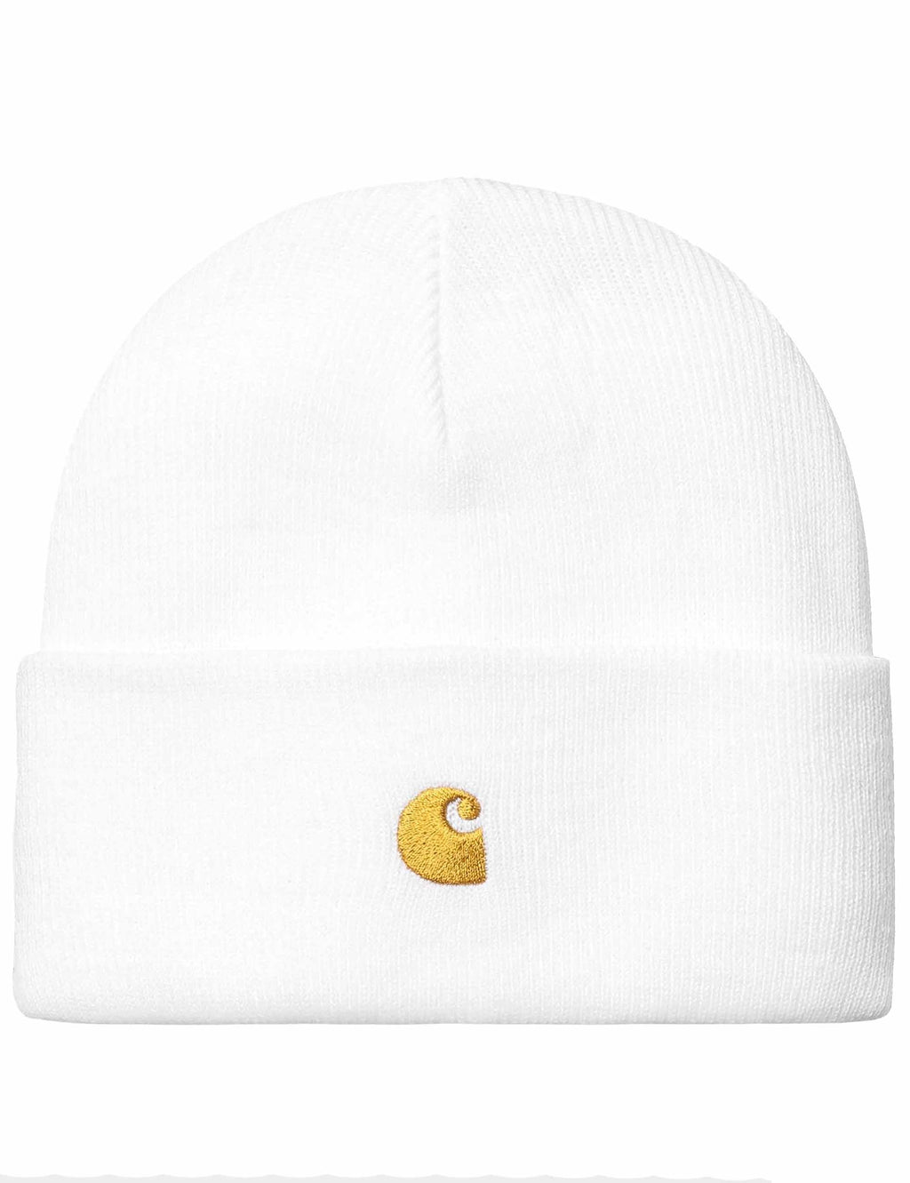 Chase Beanie Hat - White/Gold