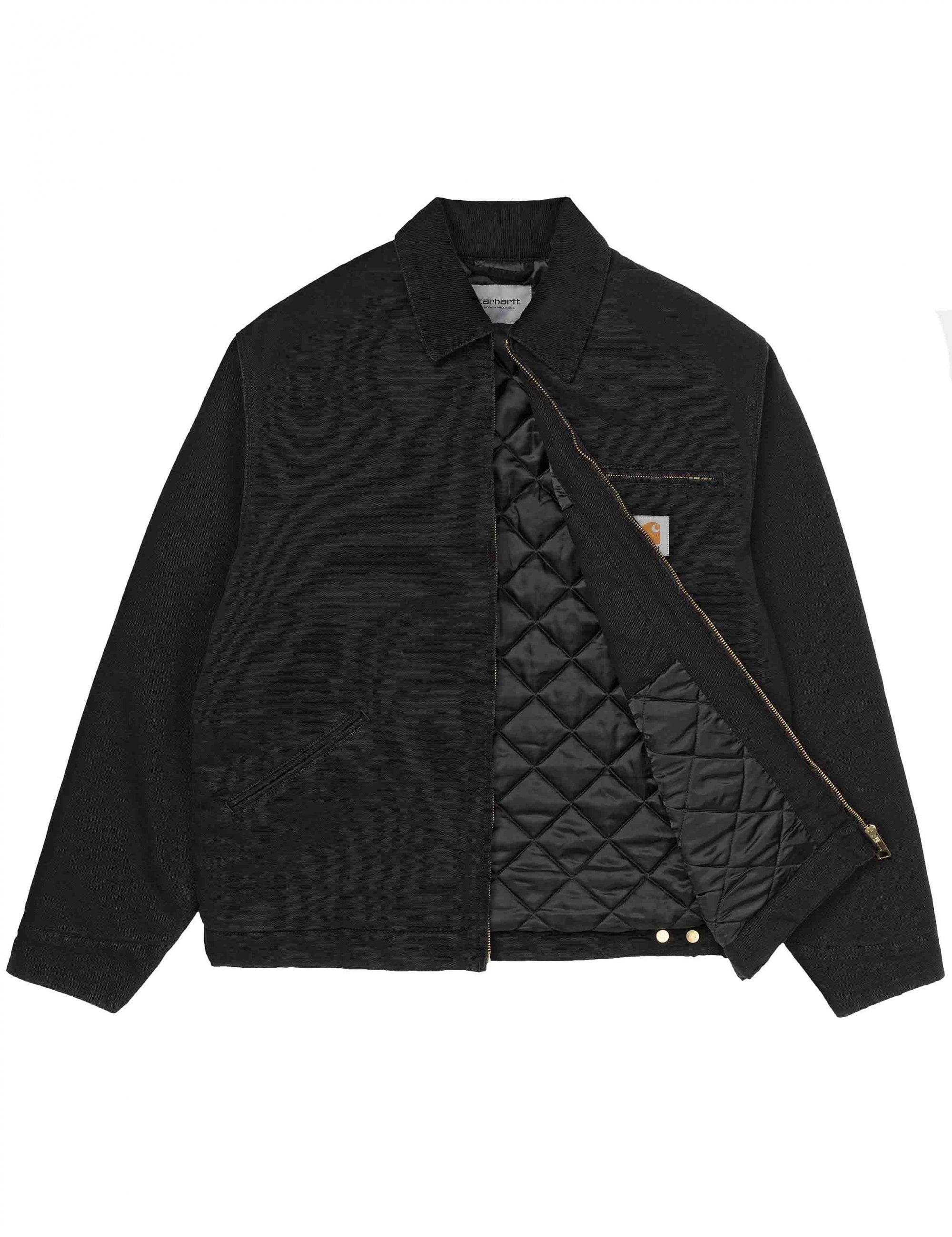 Carhartt WIP OG Detroit Jacket (Winter) - Black/Black - Clothing