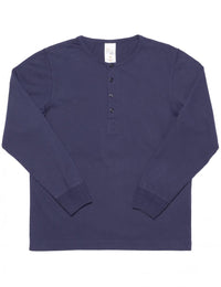 Henley Long Sleeve Top - Midnight