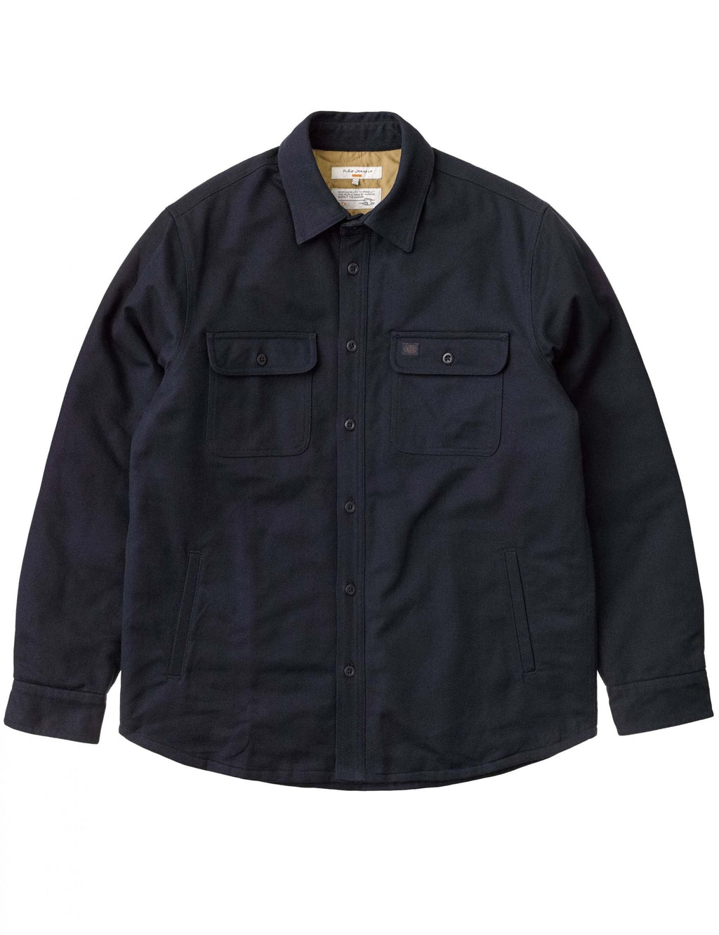 Glen Padded Shirt - Navy