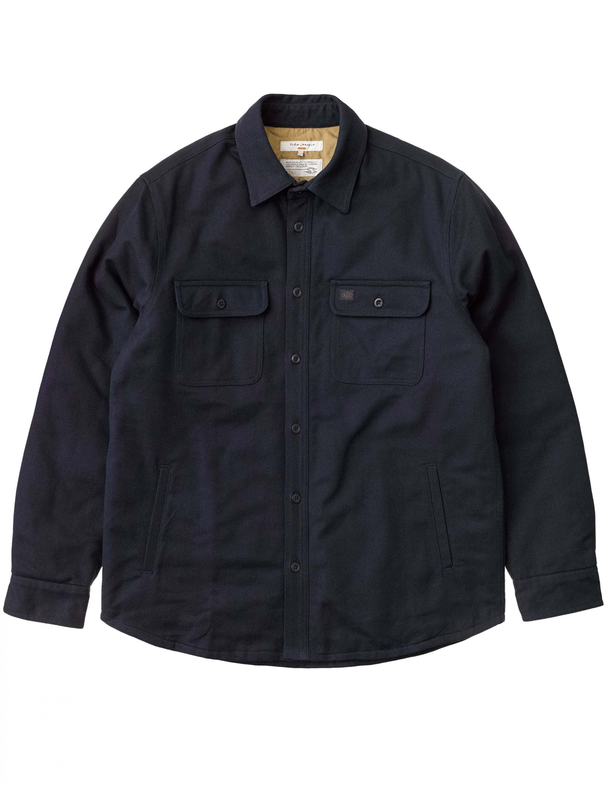 Nudie Jeans Glen Padded Shirt - Navy