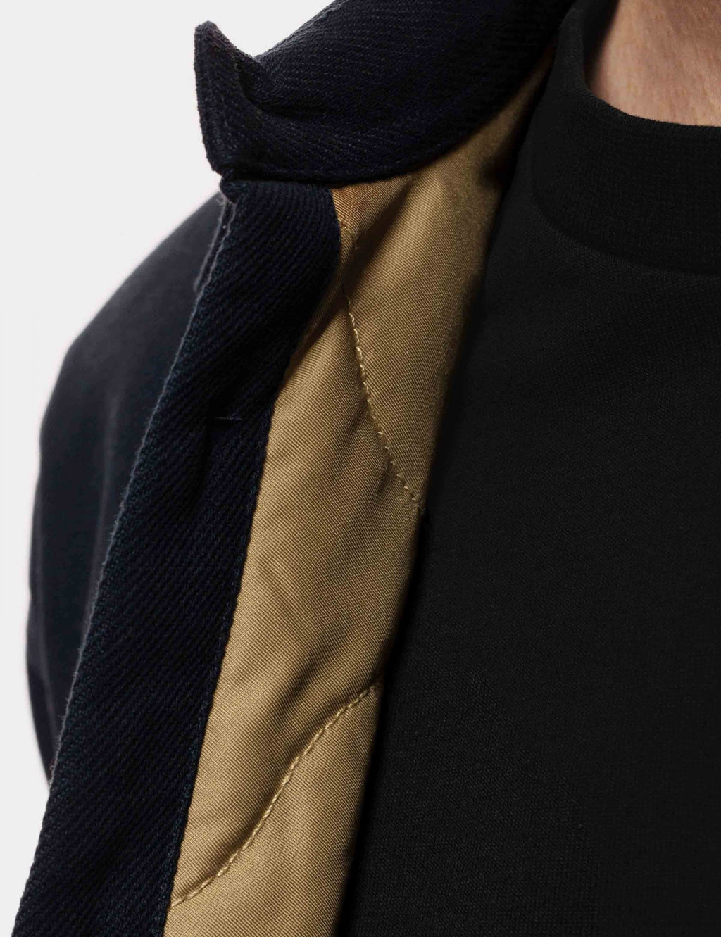 Glen Padded Shirt - Navy