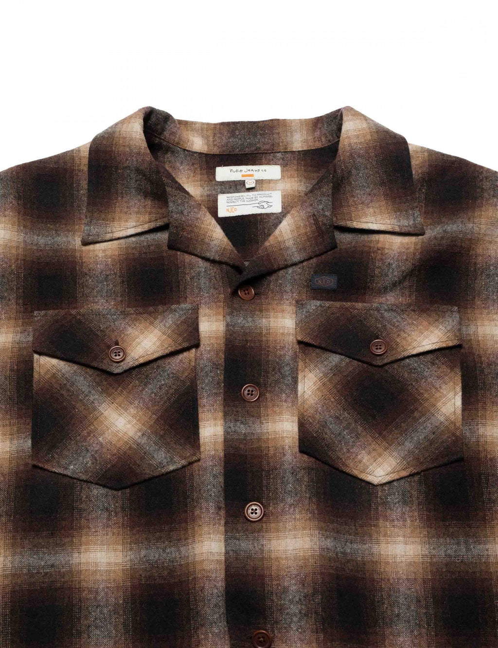 Vince Check Shirt - Brown/Beige