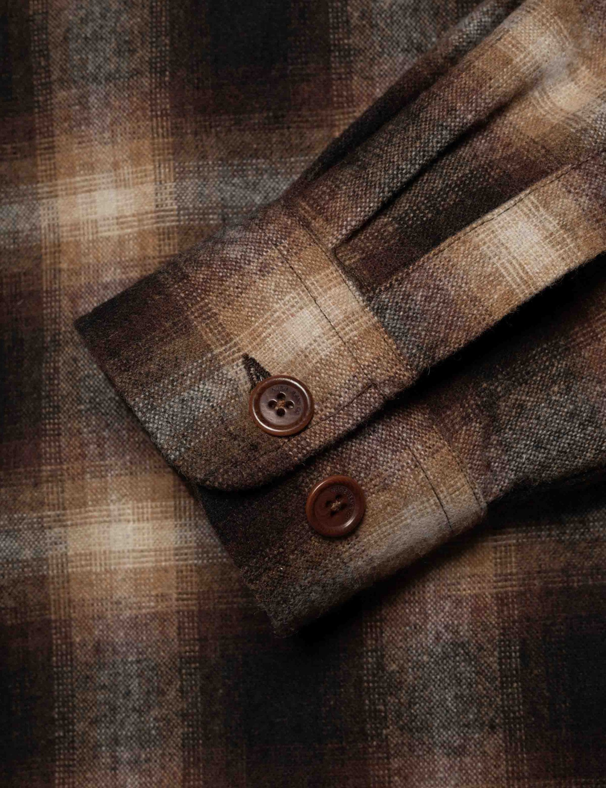 Nudie Jeans Vince Check Shirt - Brown/Beige