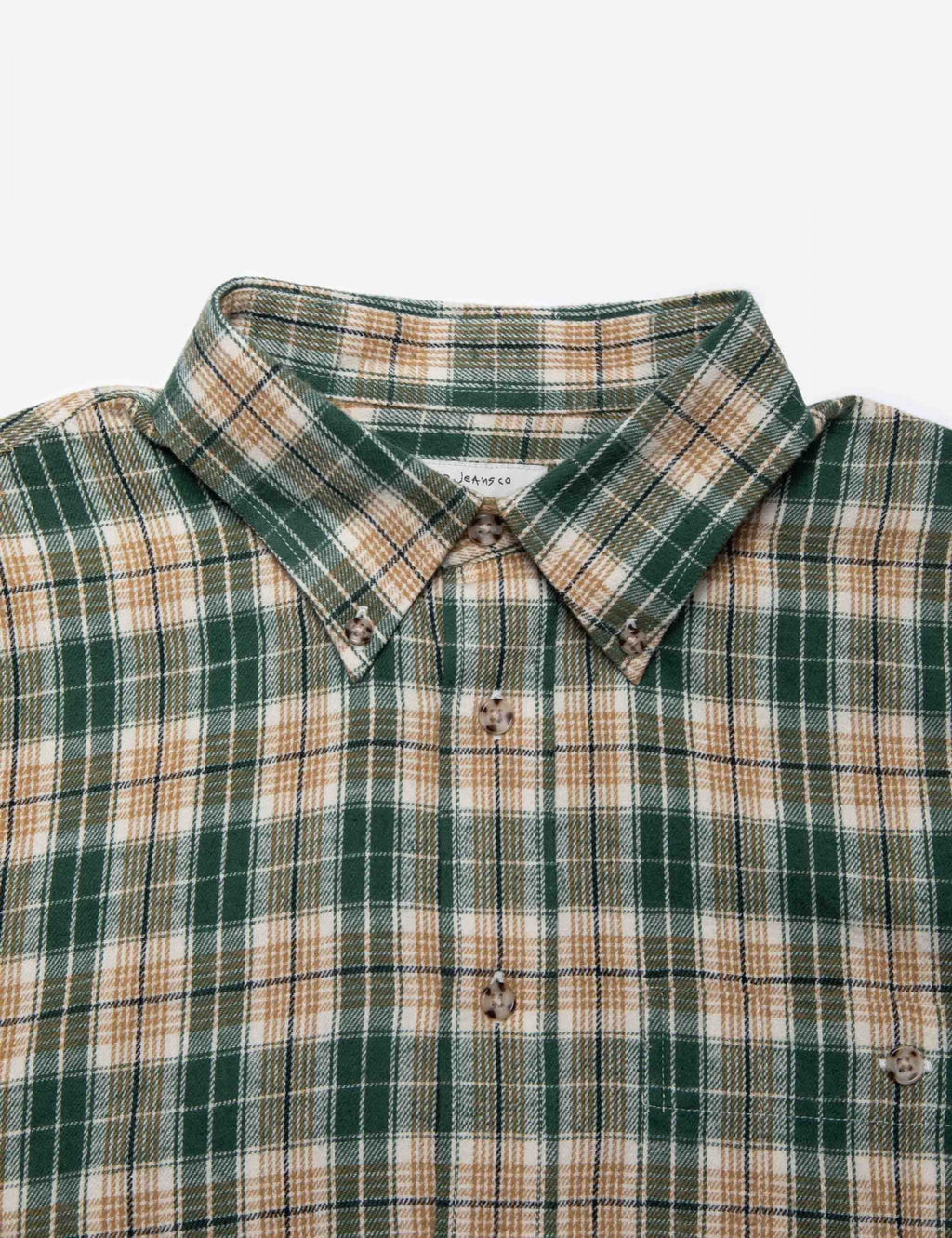 Julian Farm Check Shirt - Racing Green