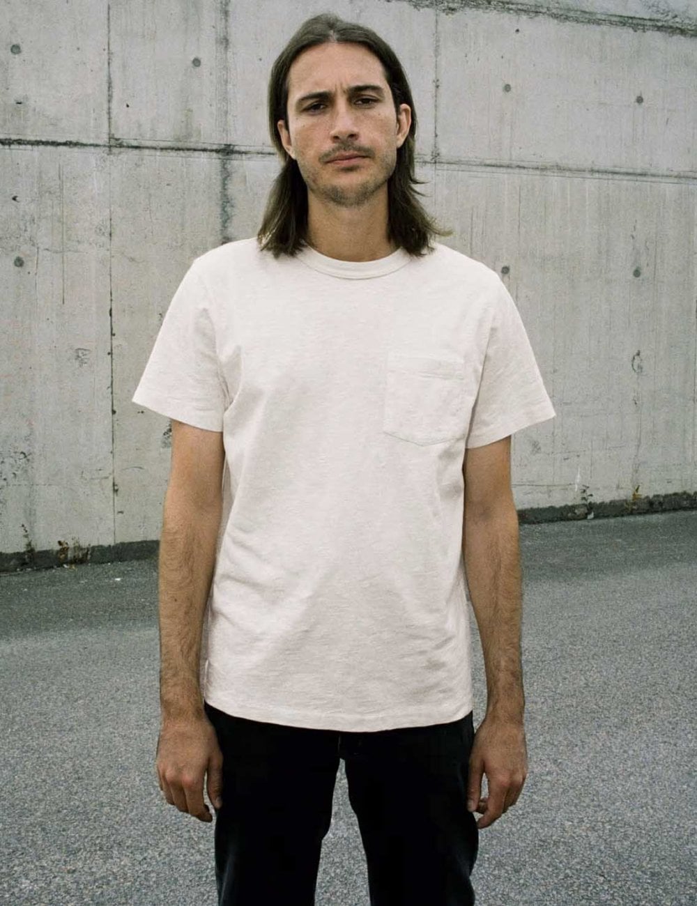 Roy Heavy Slub T-Shirt - Ecru