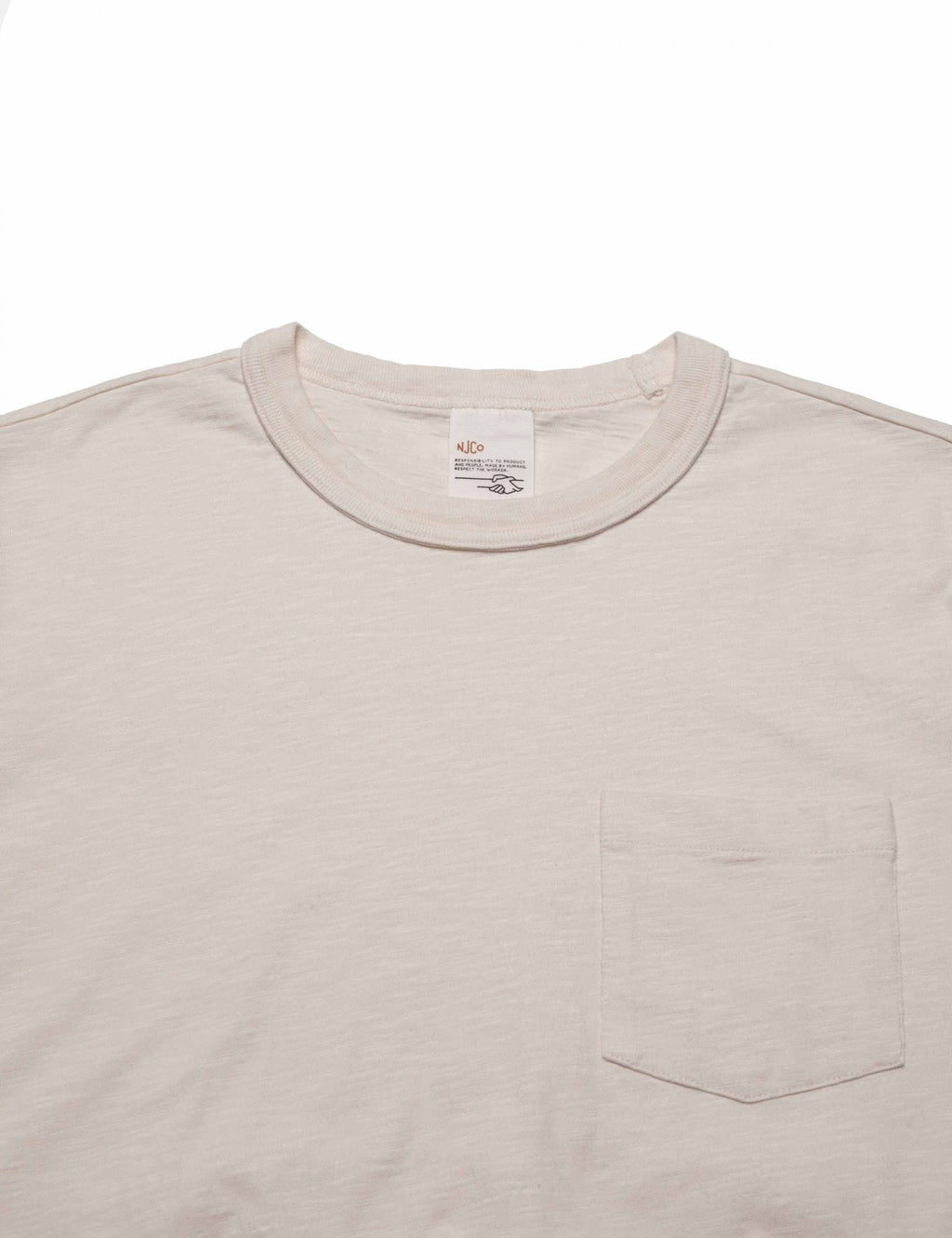 Roy Heavy Slub T-Shirt - Ecru