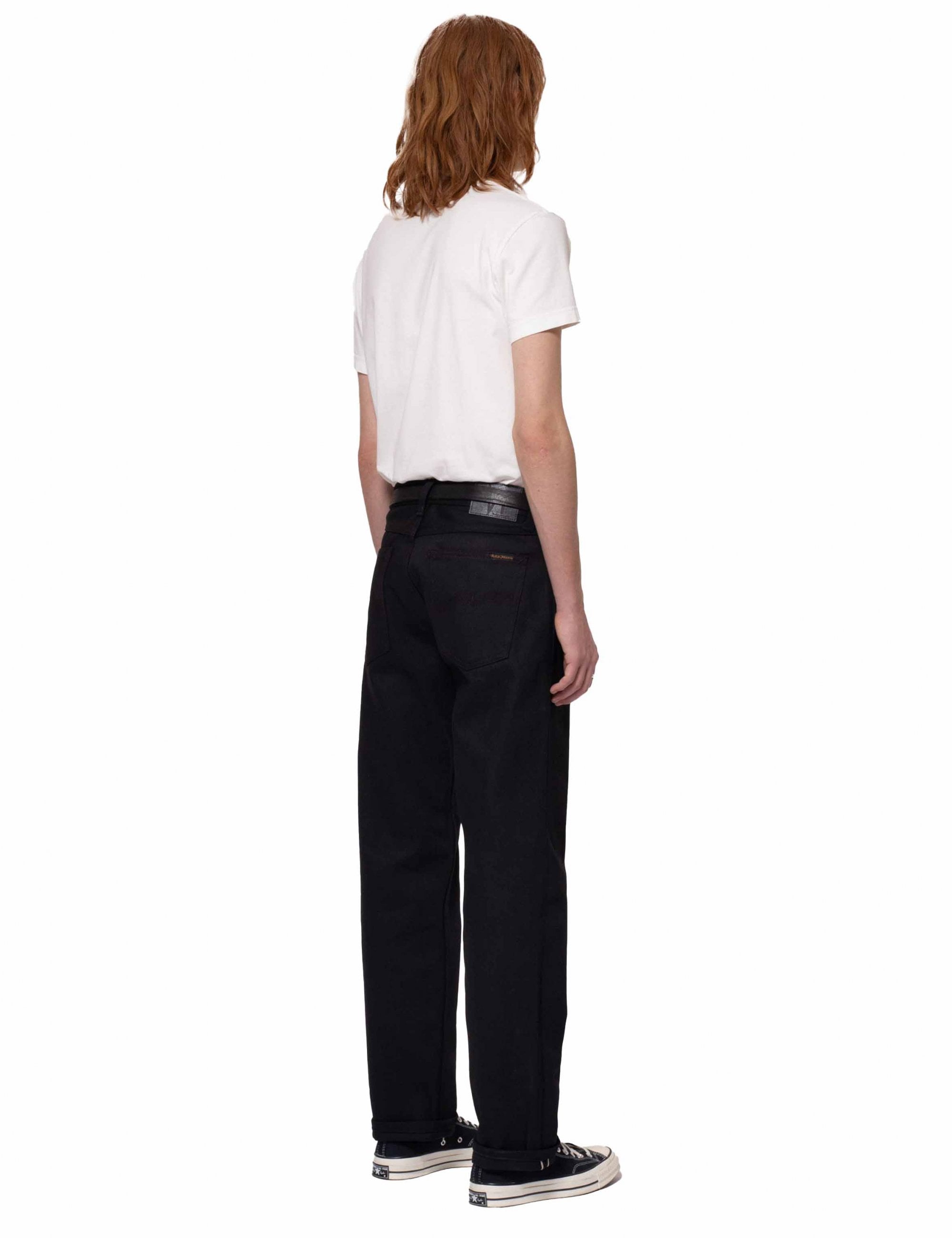 Nudie Jeans Rad Rufus Selvedge Jeans - Dry Black Selvedge